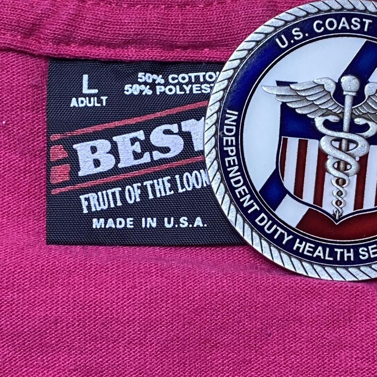 Fruit Of The Loom Vintage Tampa Bay Downs Pink Horse Racing Tee Size Large Size US L / EU 52-54 / 3 - 4 Thumbnail