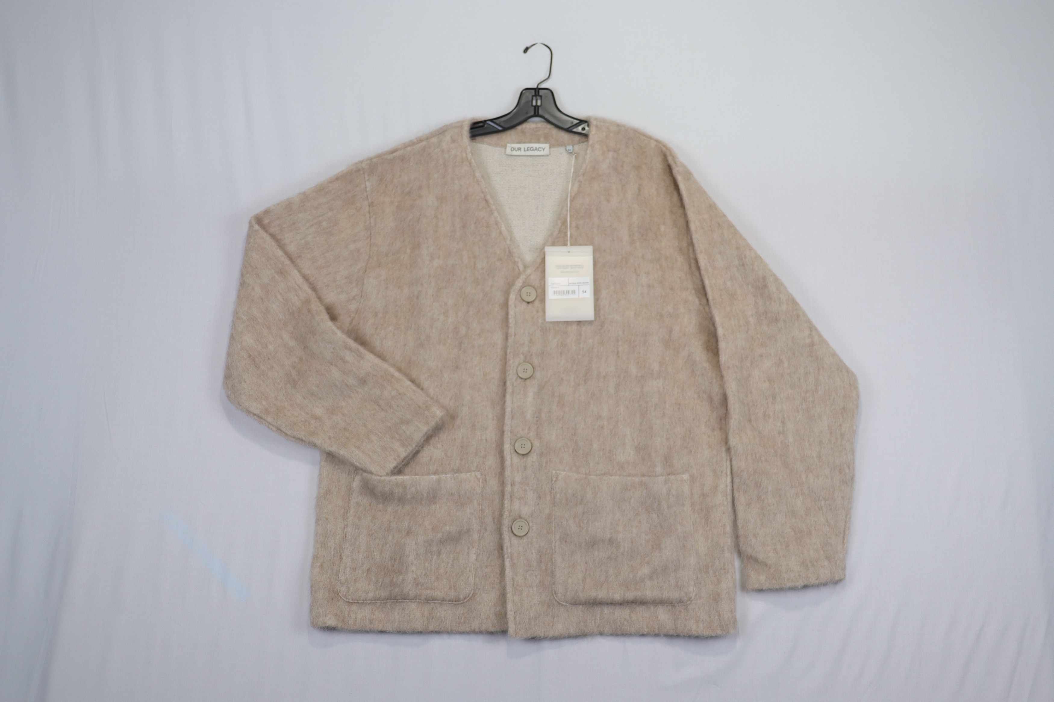 OUR LEGACY CARDIGAN ANTIQUE WHITE 使い果たす MOHAIR