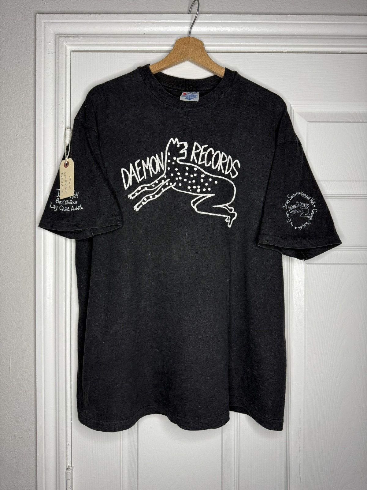Vintage Vintage single stitch James Hall Daemon Records Feral Size US XL / EU 56 / 4 - 1 Thumbnail