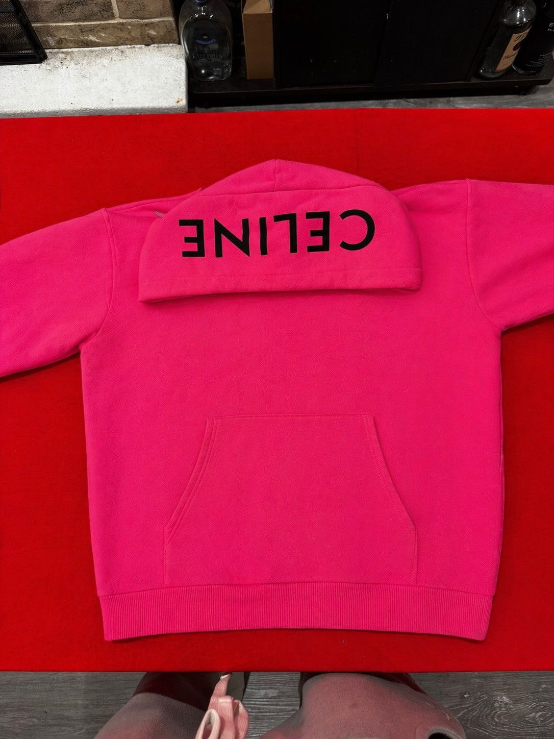 Celine Pink Celine Homme Hoodie Size US M / EU 48-50 / 2 - 2 Thumbnail