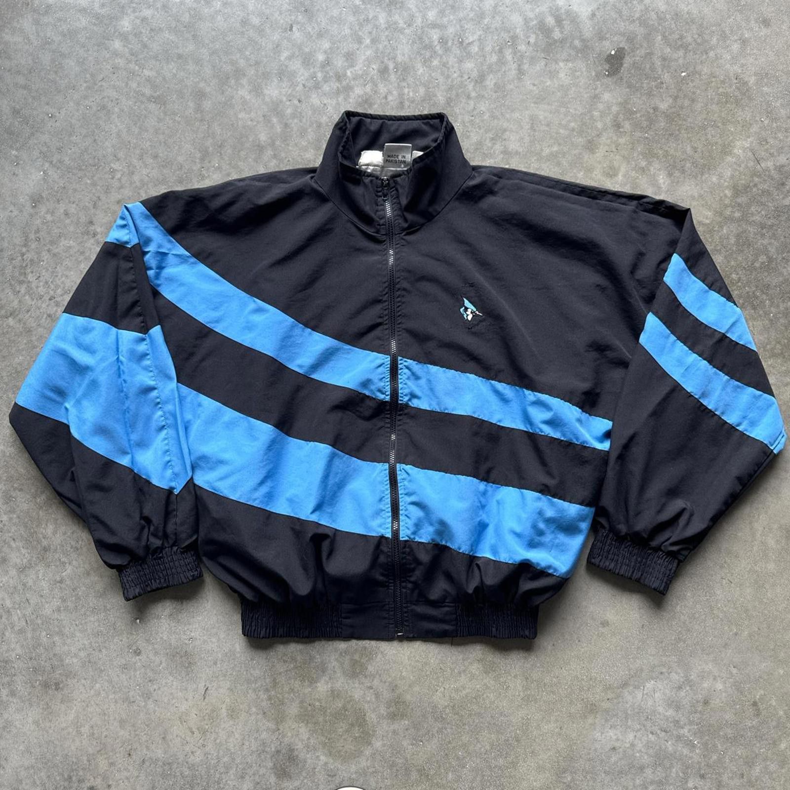 Other Track Windbreaker 90’s Jacket With Embroidered Blue Jay Bird Size US L / EU 52-54 / 3 - 1 Thumbnail