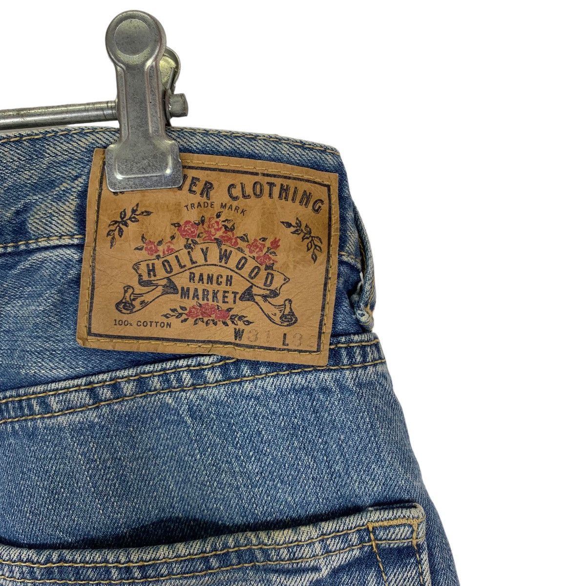 Blue Blue Japan VINTAGE HOLLYWOOD RANCH MARKET DISTRESSED BORO JEANS Size US 31 - 9 Thumbnail