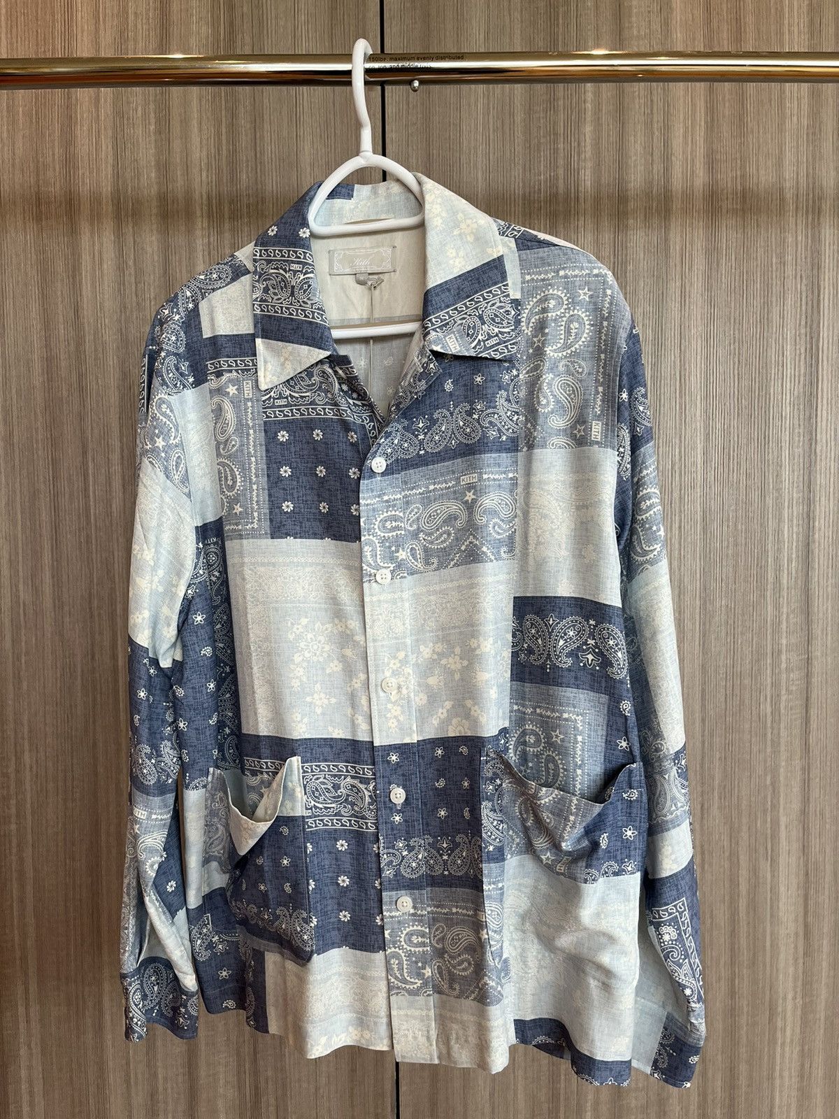 Kith Kith Washed Blue Paisley Boxy Collared Oversized LS Size US M / EU 48-50 / 2 - 1 Thumbnail