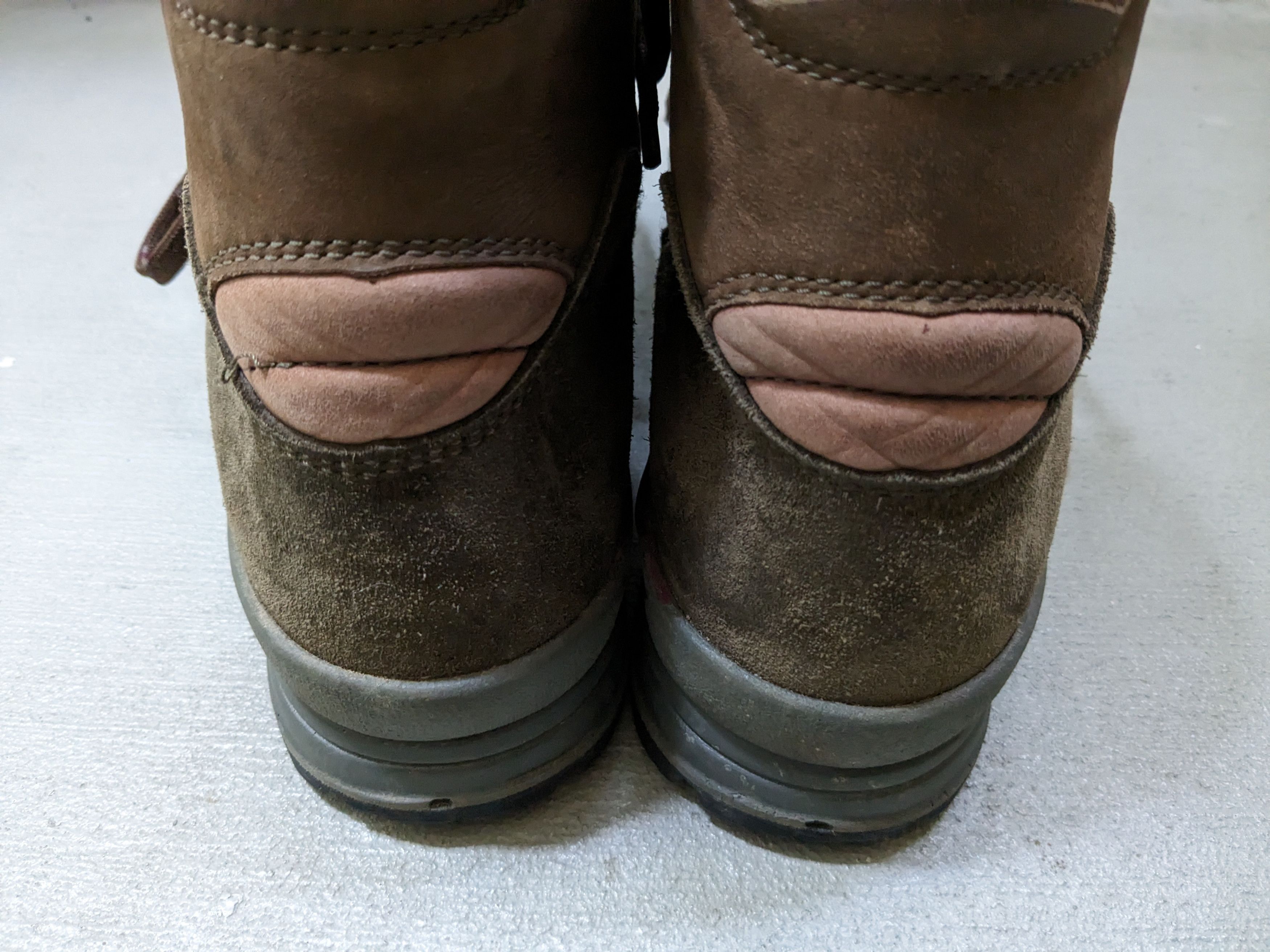 Vibram × Vintage Vintage Hiking Boots Size 12 Brown Suede Leather Lace Up Size US 12 / EU 45 - 14 Thumbnail