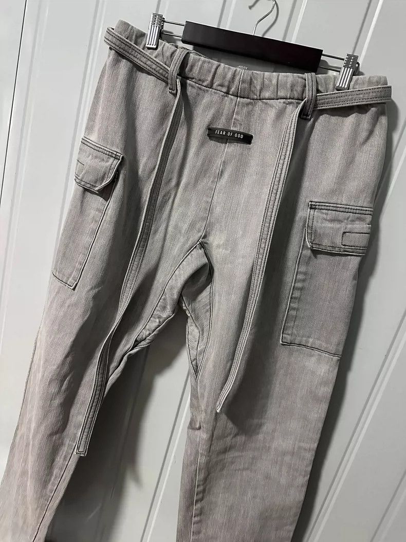 Fear of God Fear of God 6th Gray Cargo Jeans Size US 29 - 1 Thumbnail