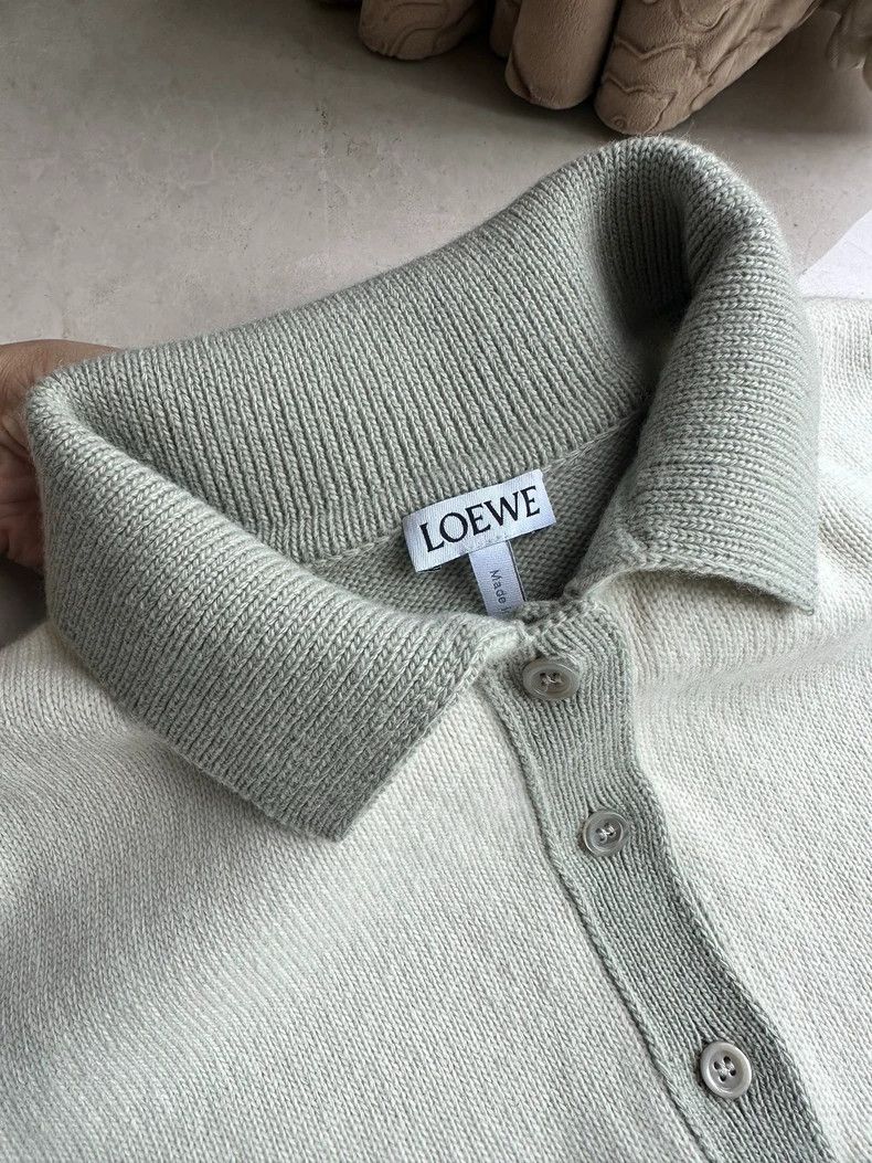 Loewe LOEWE Plaid wool polo shirt sweater Size S / US 4 / IT 40 - 5 Thumbnail
