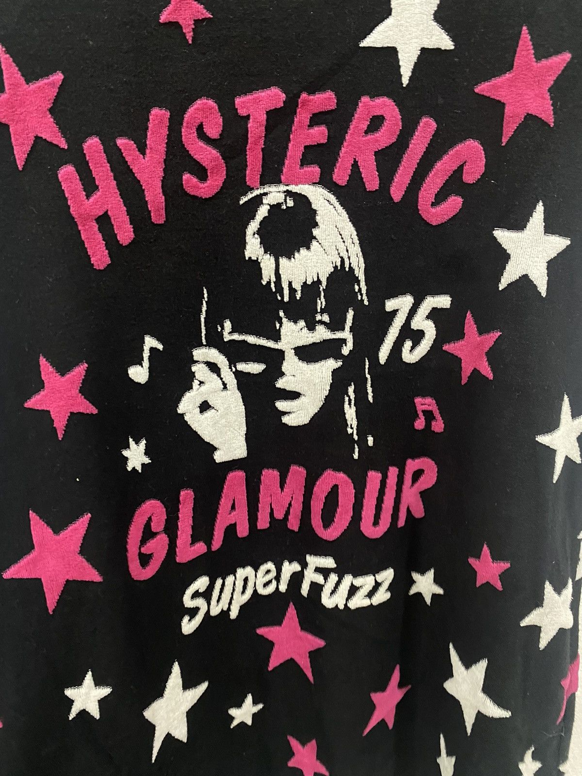 Hysteric Glamour ✅ HYSTERIC GLAMOUR superfuzz 75 velvet font Japan tee shirt Size S / US 4 / IT 40 - 2 Thumbnail