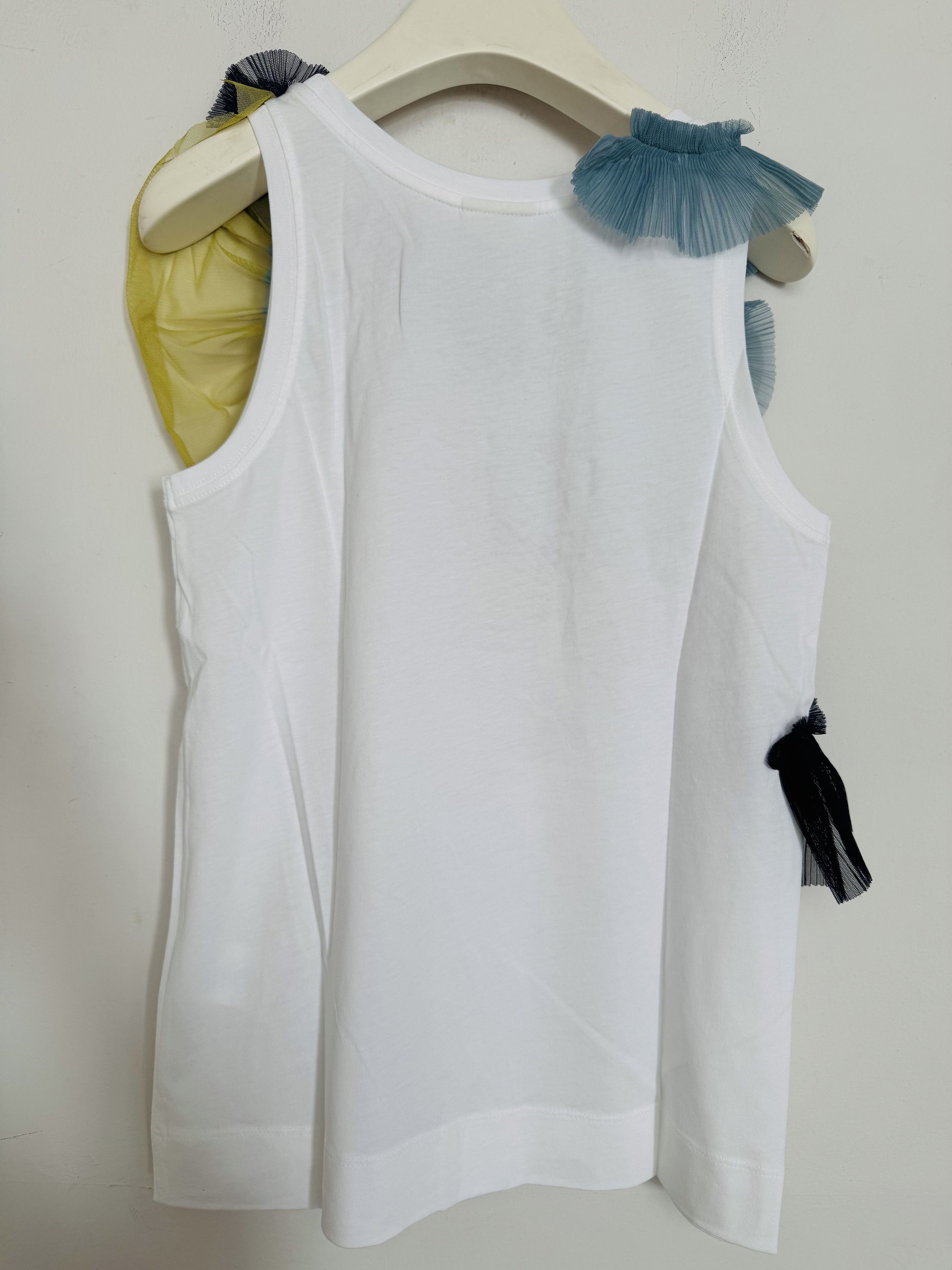 Dries Van Noten Ruffled Tulle Sleeveless Top Size S / US 4 / IT 40 - 2 Thumbnail