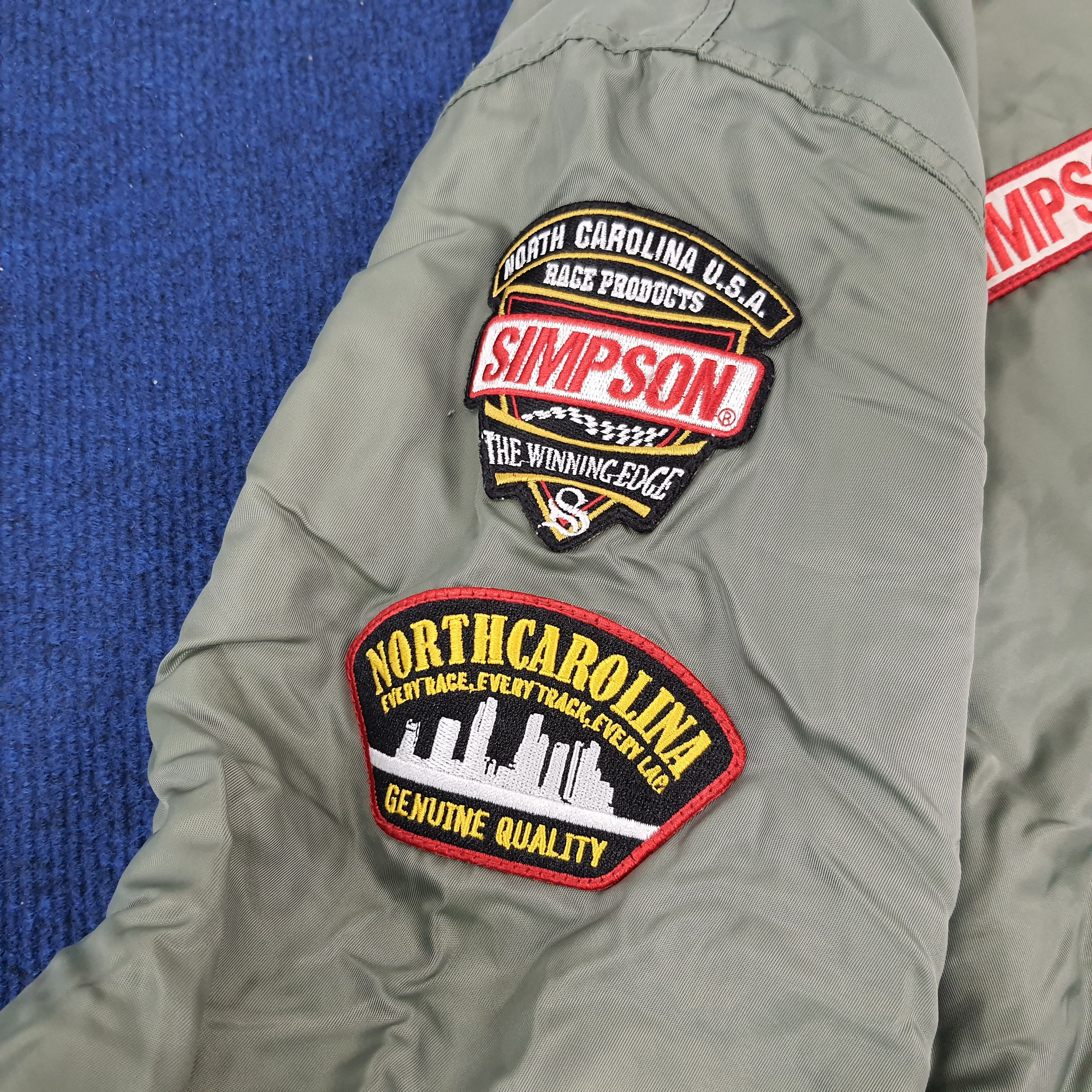 Vintage Vintage North Carolina SIMPSON USA Bomber Jacket Size US L / EU 52-54 / 3 - 7 Thumbnail