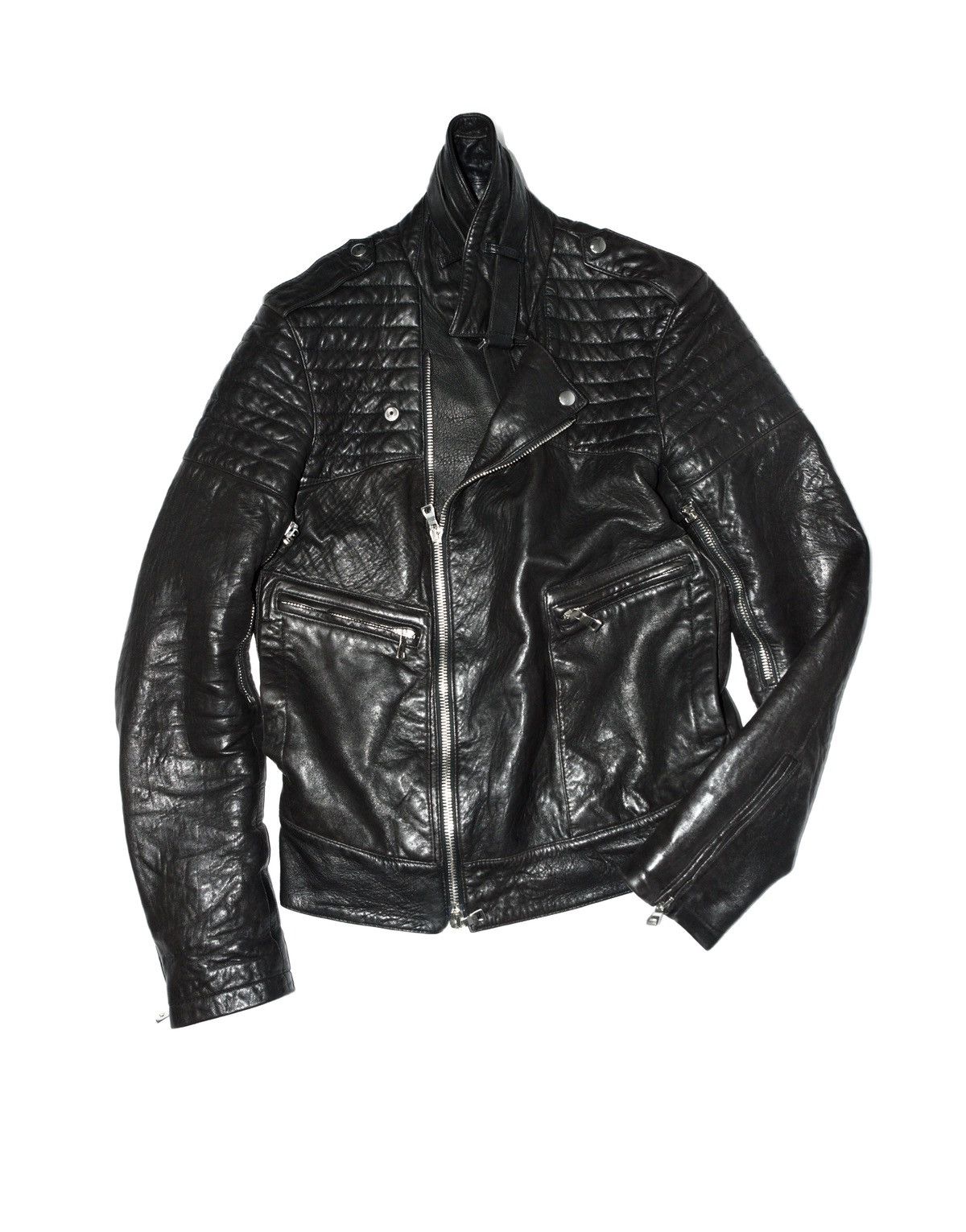 Balmain Balmain SS13 Lamb Leather Biker Jacket by Olivier Rousteing Size US M / EU 48-50 / 2 - 3 Thumbnail