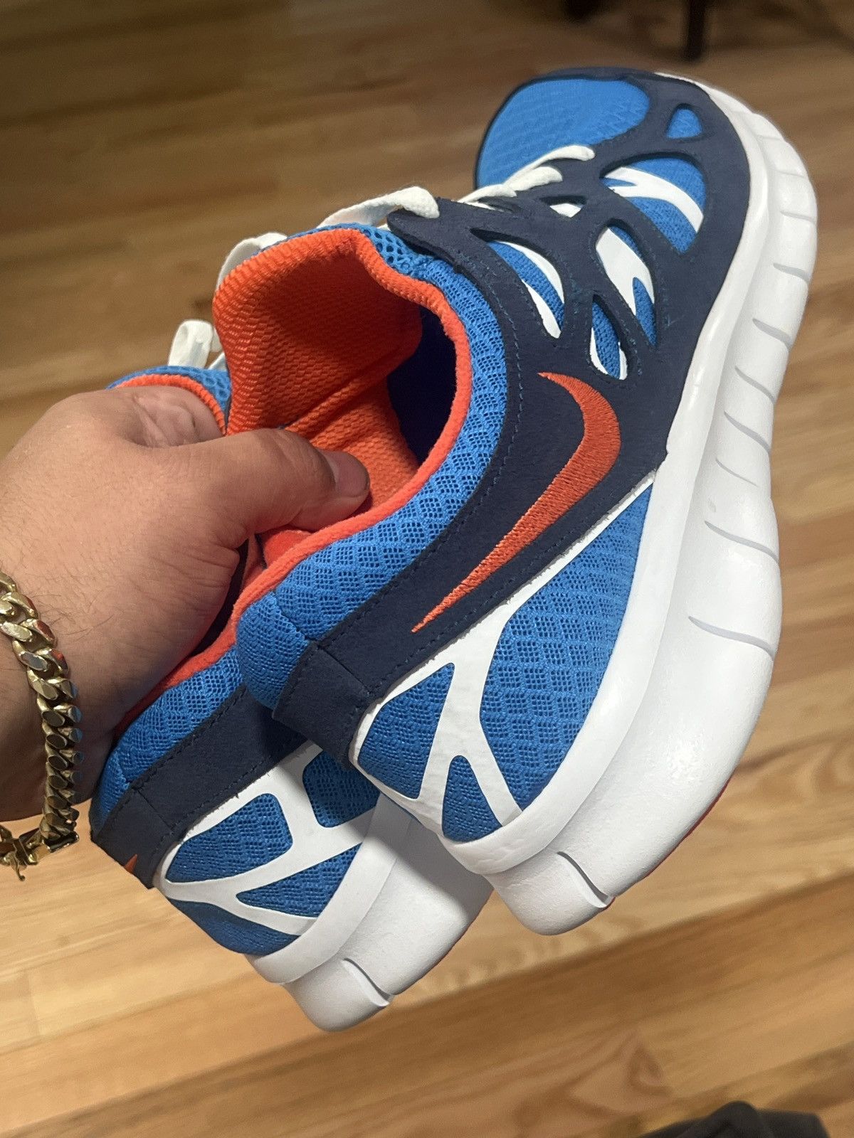 Nike Nike Free Run 2 “Light Photo Blue Orange” Size US 13 / EU 46 - 3 Thumbnail