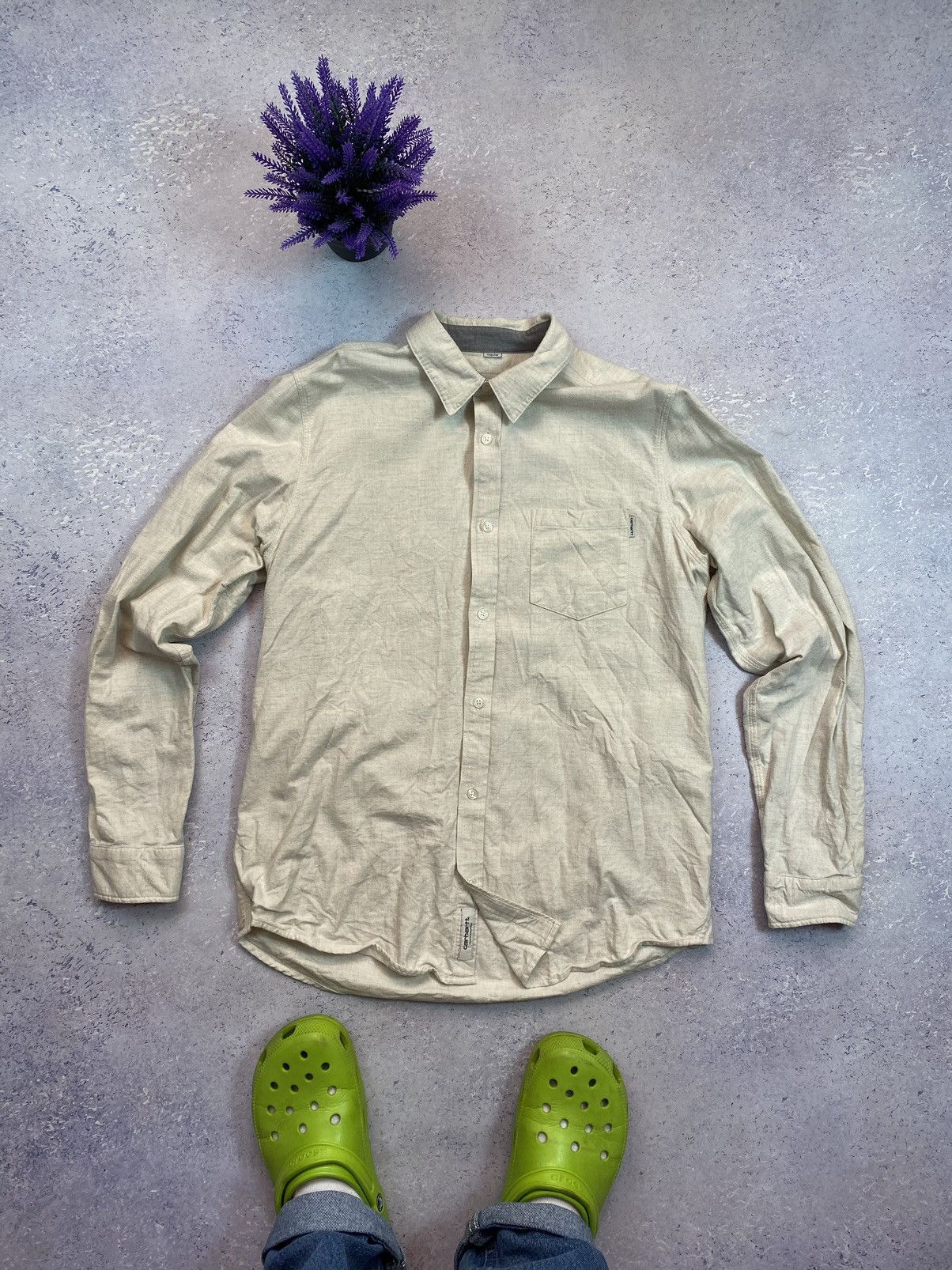 Carhartt × Carhartt Wip Carhartt WIP Men’s Grey Shirt Size Large Size US L / EU 52-54 / 3 - 2 Thumbnail