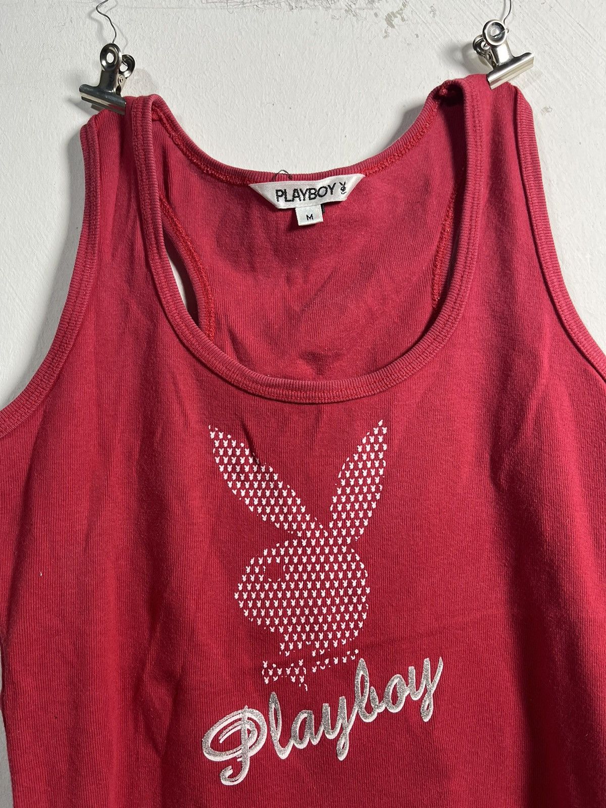 Playboy Y2K Playboy Tank Top | Rhinestone Bunny Logo Size M / US 6-8 / IT 42-44 - 1 Thumbnail