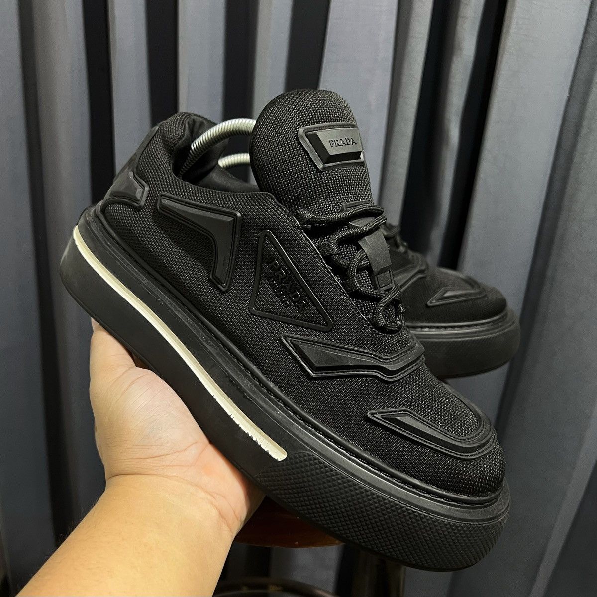 Prada Prada Milano Mesh Sneakers Black Size US 8 / EU 41 - 2 Thumbnail