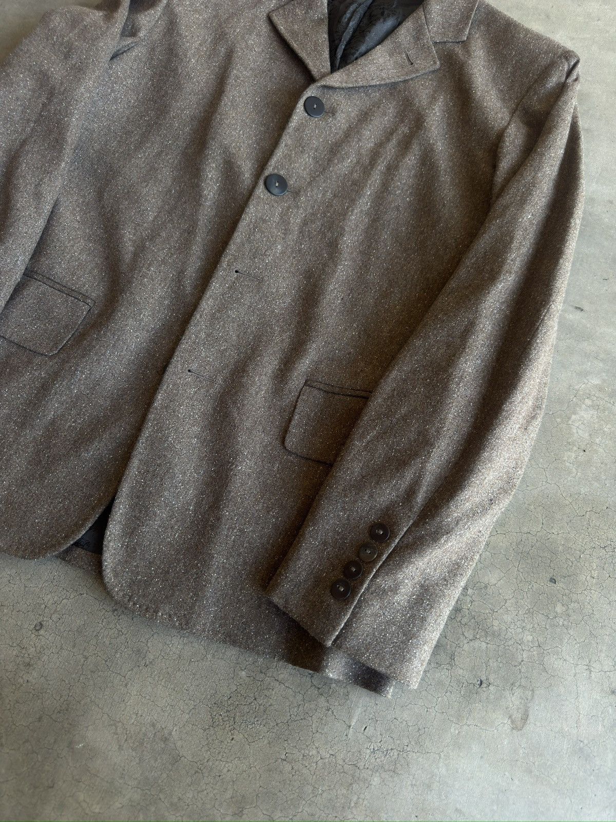 Jean Paul Gaultier F/W 1997 Jean Paul Gaultier Homme 4-Button Tweed Jacket Size 38R - 4 Thumbnail