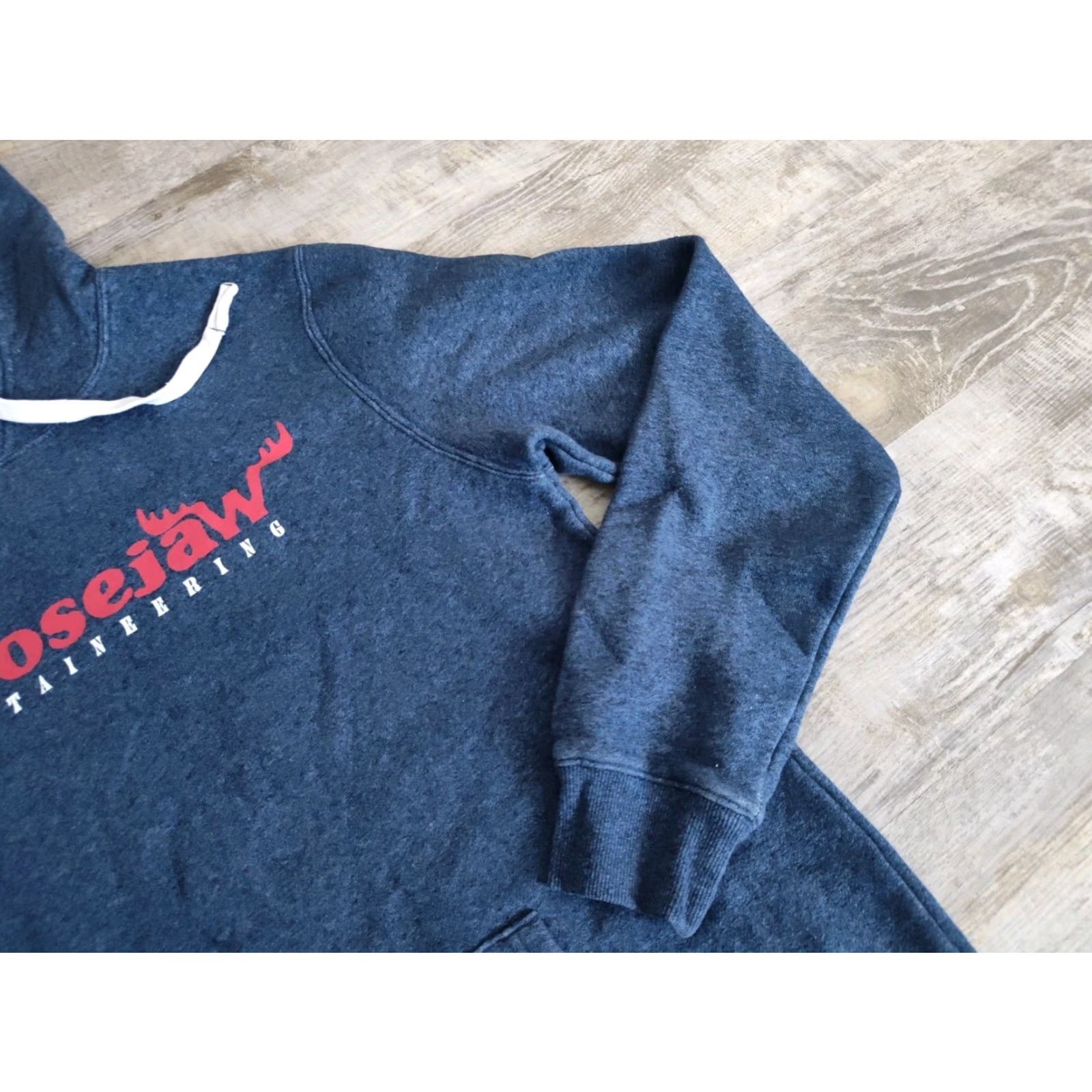 Vintage MOOSEJAW Mountaineering Hoodie Fleece Lined BLUE Women's Size Medium Blue Size M / US 6-8 / IT 42-44 - 4 Thumbnail