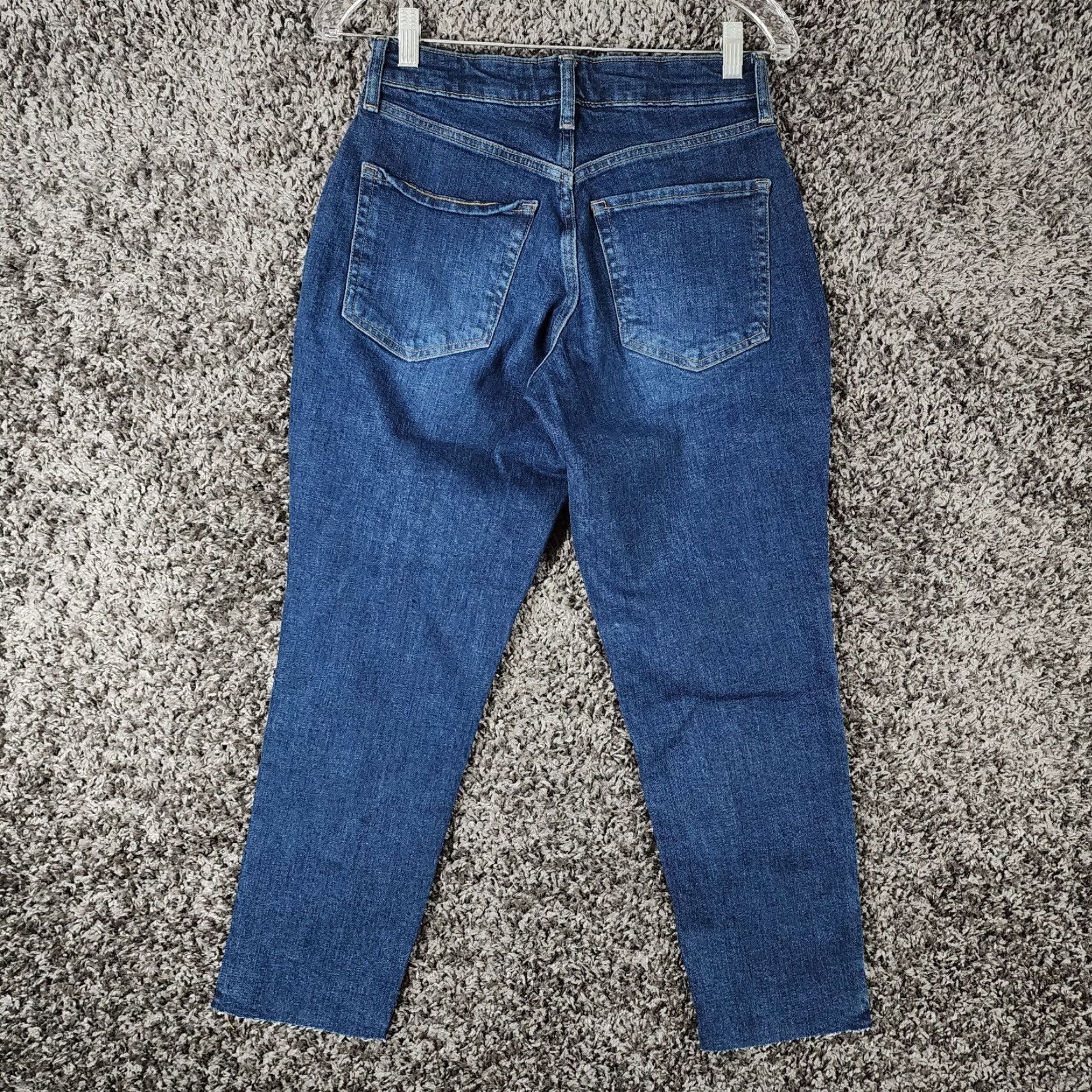 Old Navy VINTAGE? No. Just Old Navy Jeans High Rise Curvy Straight Slim Blue Jeans Size 2P Petite Women Size 26" / US 2 / IT 38 - 6 Thumbnail