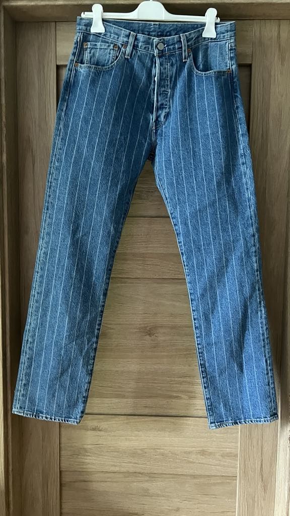 Levi's × Vintage Levi's sample 501 stripe blue eyes jeans Size US 32 / EU 48 - 1 Thumbnail