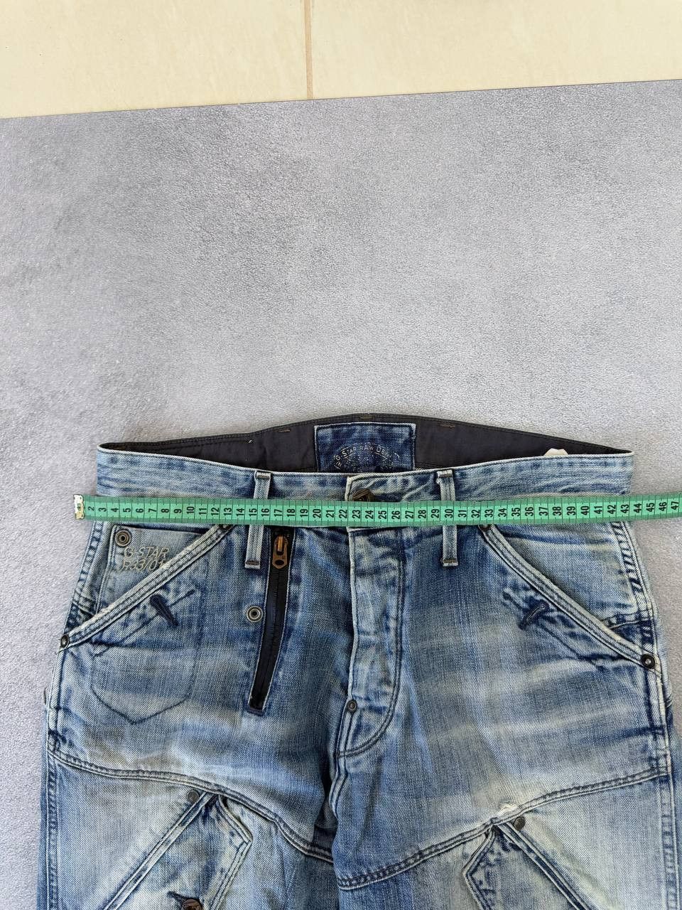 G-Star Avant Garde Tornado Mart Balmain Style Biker Jeans Pants Size US 32 / EU 48 - 16 Thumbnail
