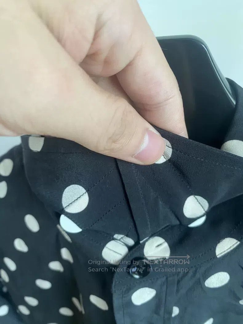 Saint Laurent Paris Saint Laurent Paris Polka Dot Shirt Size XS / US 0-2 / IT 36-38 - 5 Thumbnail