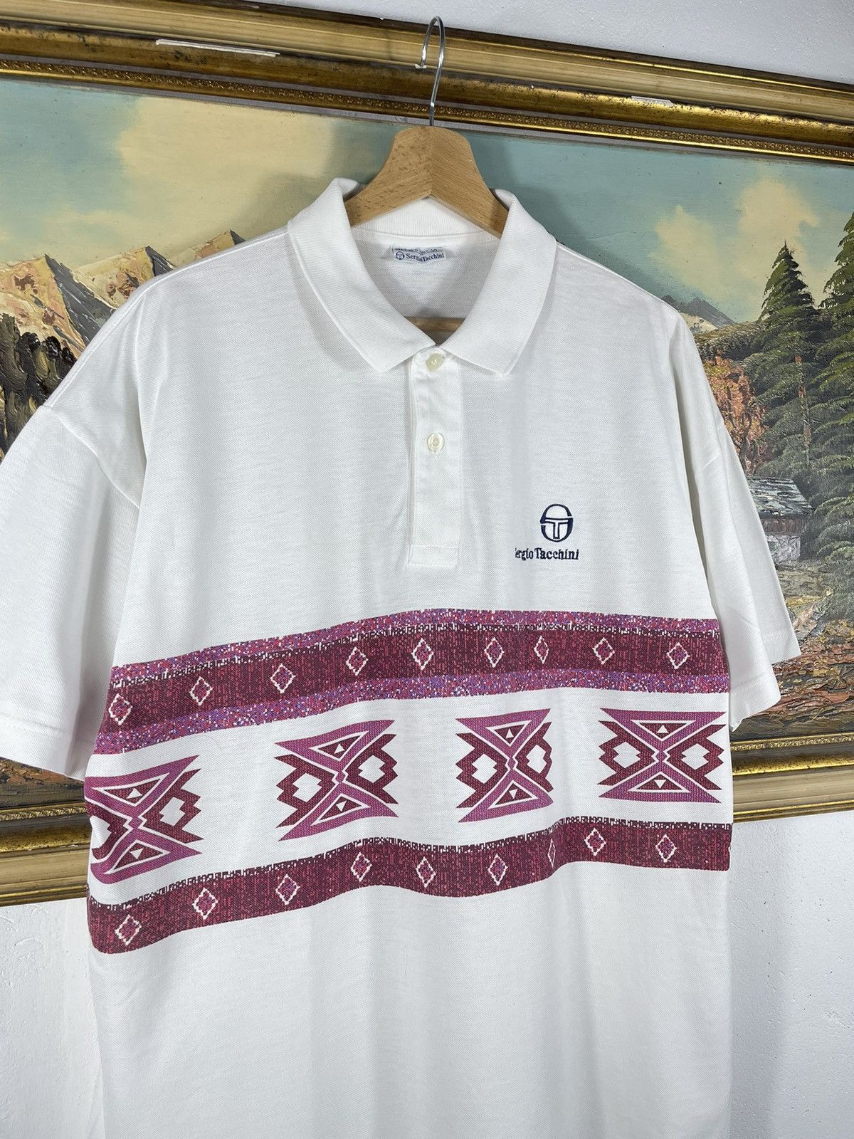 Designer × Sergio Tacchini × Vintage Vintage Retro 90s Sergio Tacchini t shirt tee designer Size US XL / EU 56 / 4 - 5 Thumbnail
