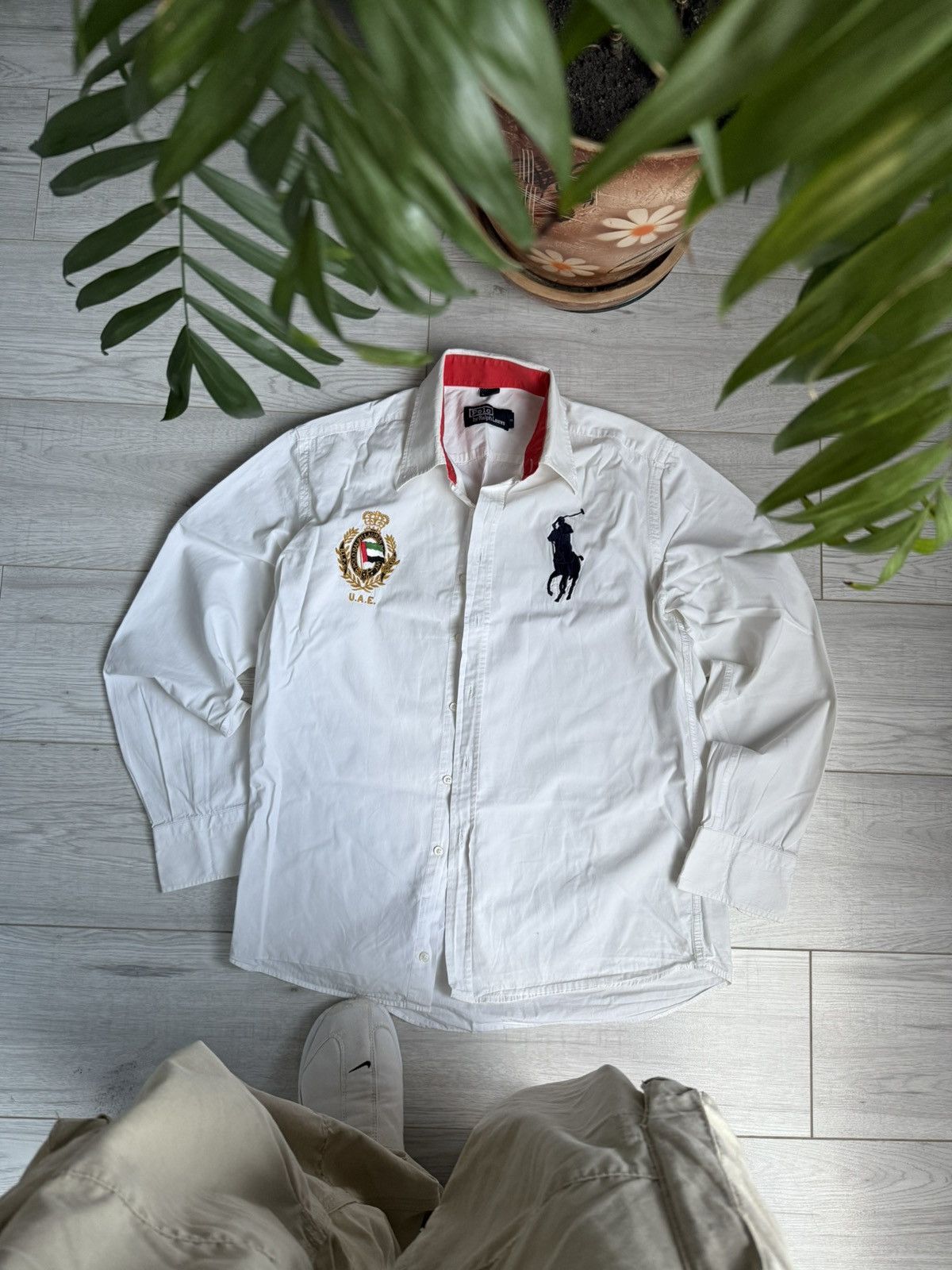 Polo Ralph Lauren × Vintage Vintage Polo Ralph Lauren United Arab Emirates shirt Dubai Size US L / EU 52-54 / 3 - 1 Thumbnail