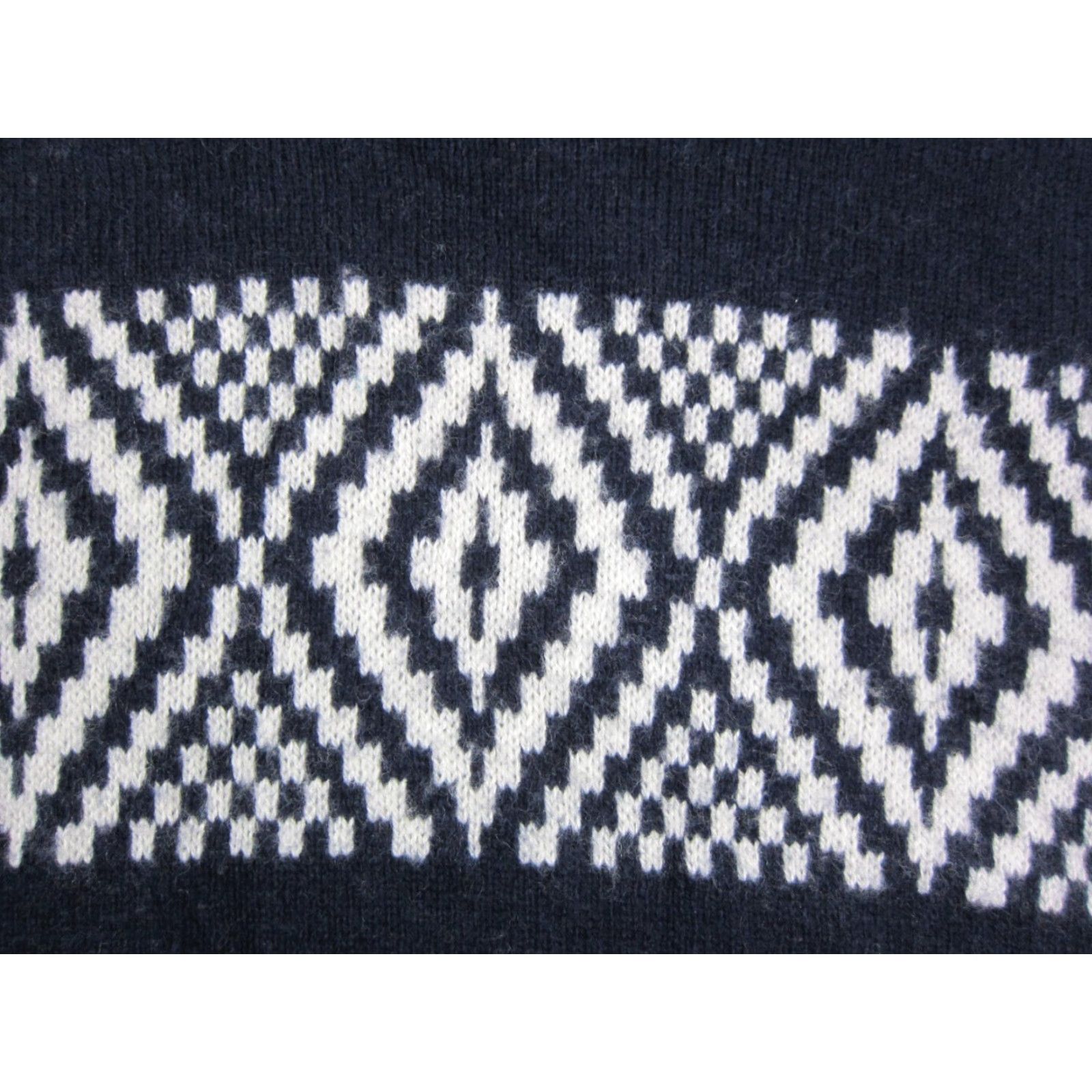 J.Crew J.CREW Sweater Mens Large Blue Fair Isle Crewneck Wool Poly Adult Knit Size US L / EU 52-54 / 3 - 3 Thumbnail