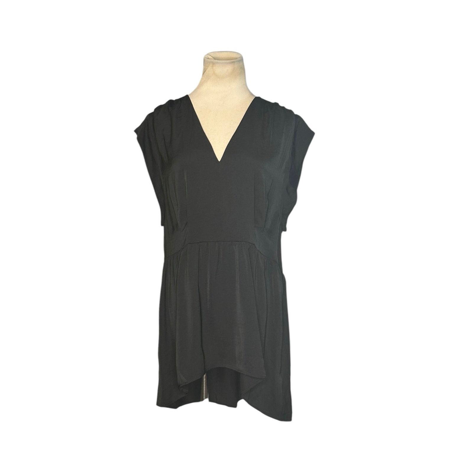 Express Express black short sleeves hi low tunic blouse size M Size M / US 6-8 / IT 42-44 - 10 Thumbnail