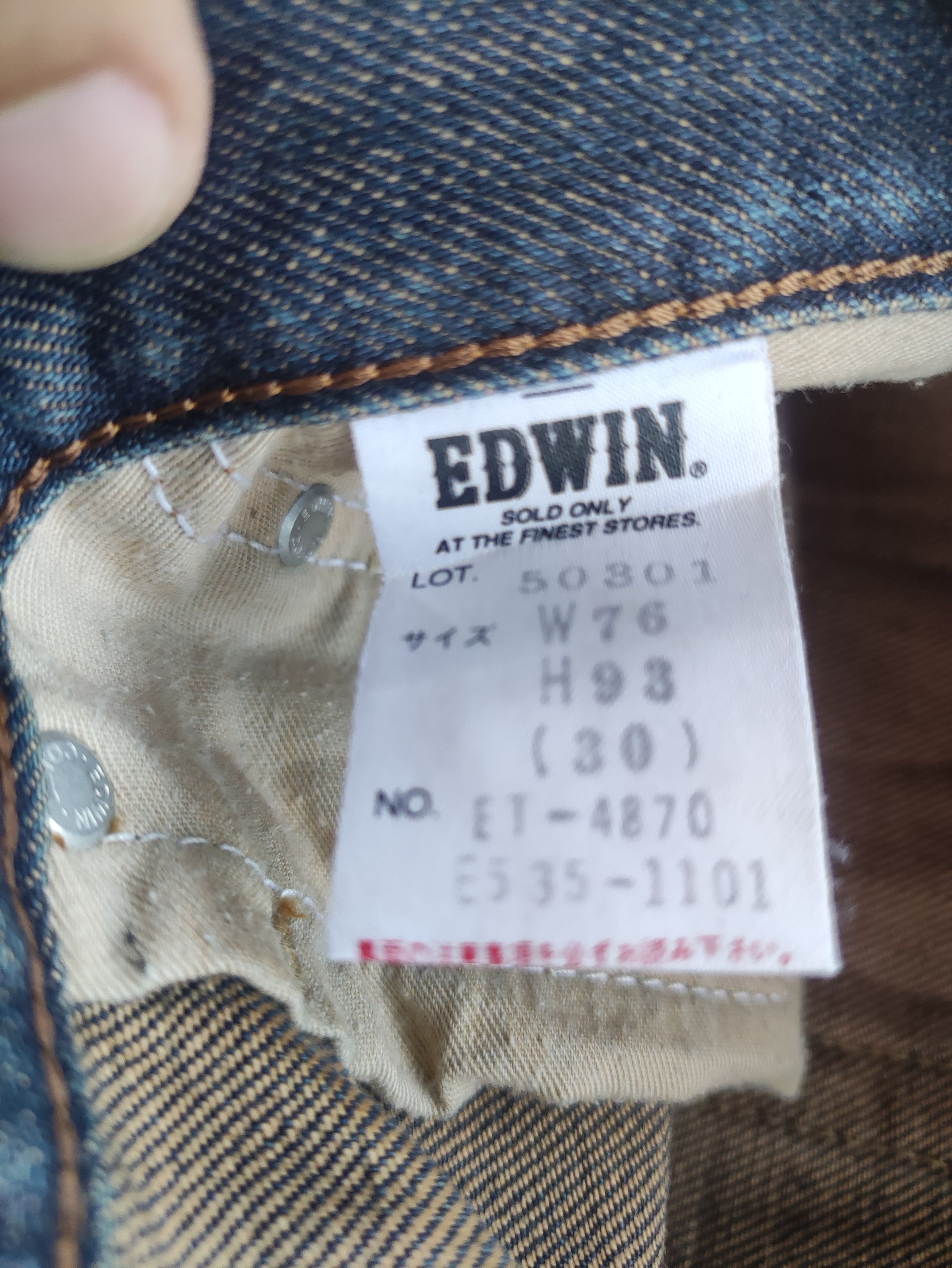 Edwin Vintage Edwin 503 Japan Flare Distressed Faded Jean Size US 30 / EU 46 - 7 Thumbnail