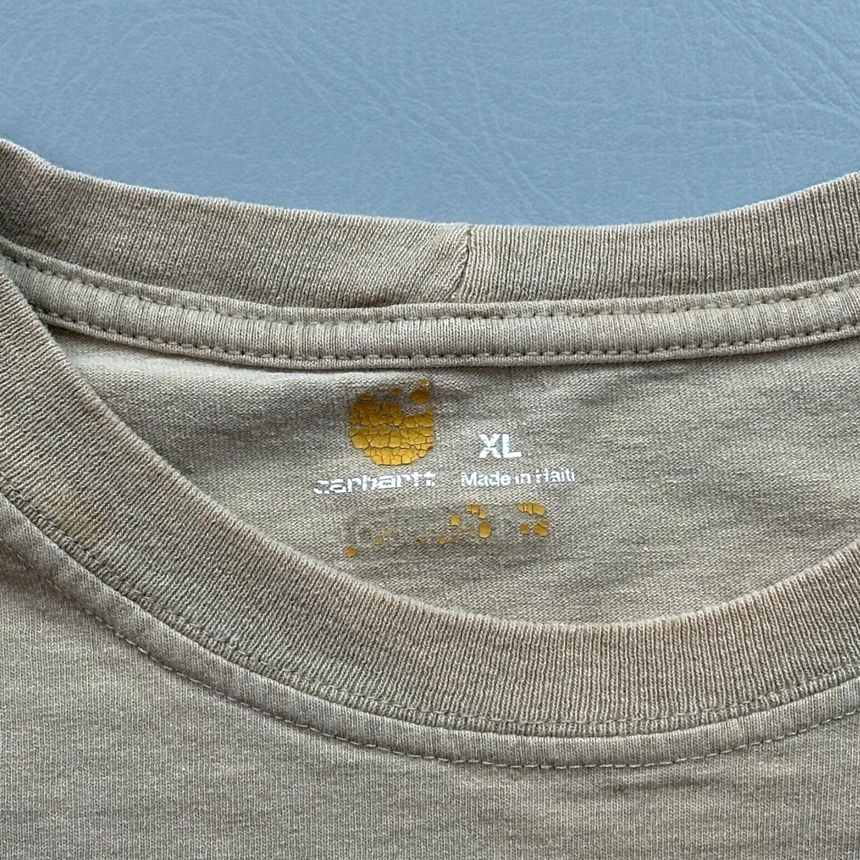 Carhartt Carhartt Shirt Mens XL Desert Tan Original Fit Pocket Tee Work Wear Size US XL / EU 56 / 4 - 5 Thumbnail