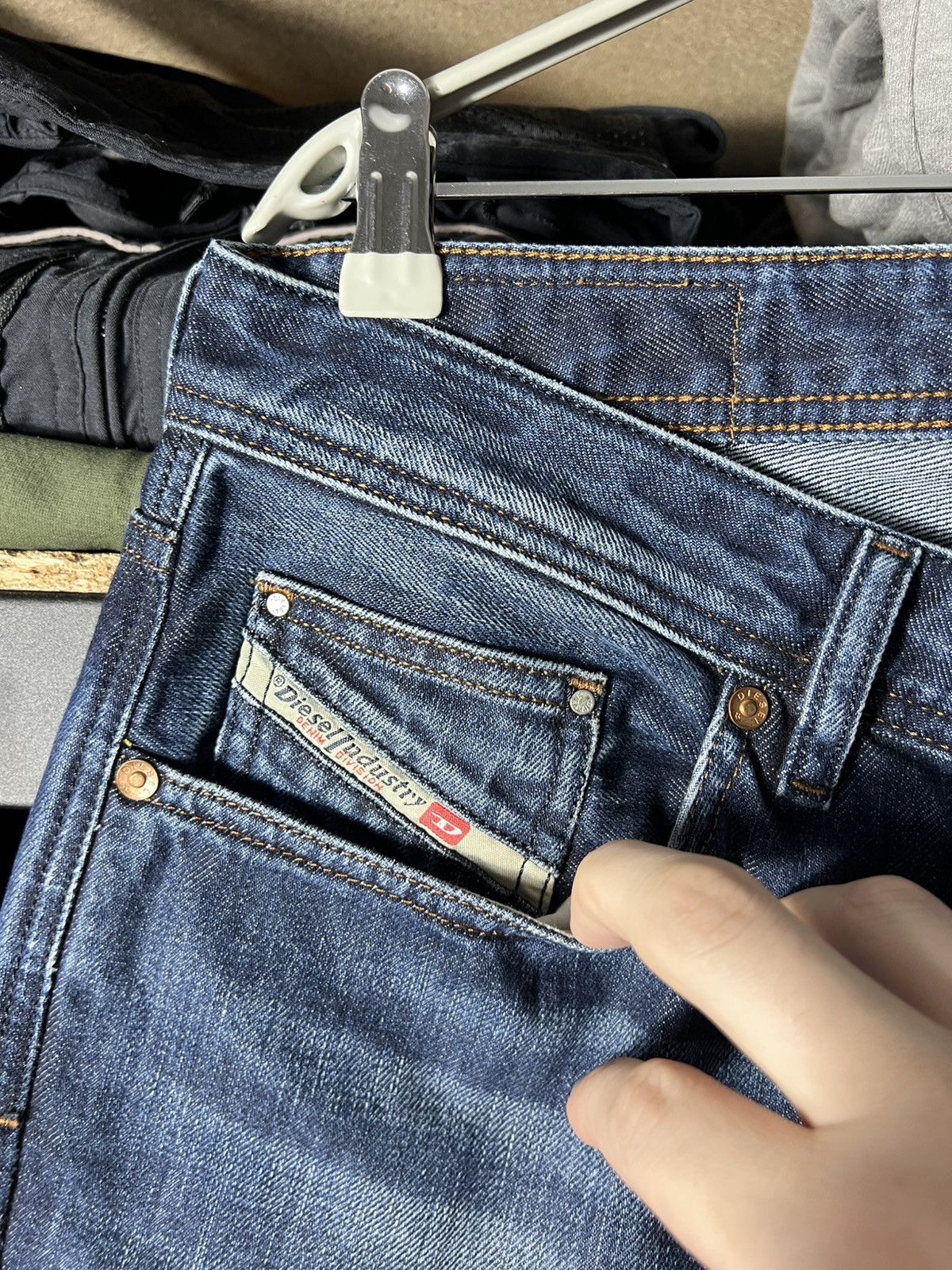 Diesel 🔥 Diesel Larkee Jeans W34 Regular Straight Fit Vintage Denim Size US 34 / EU 50 - 10 Thumbnail