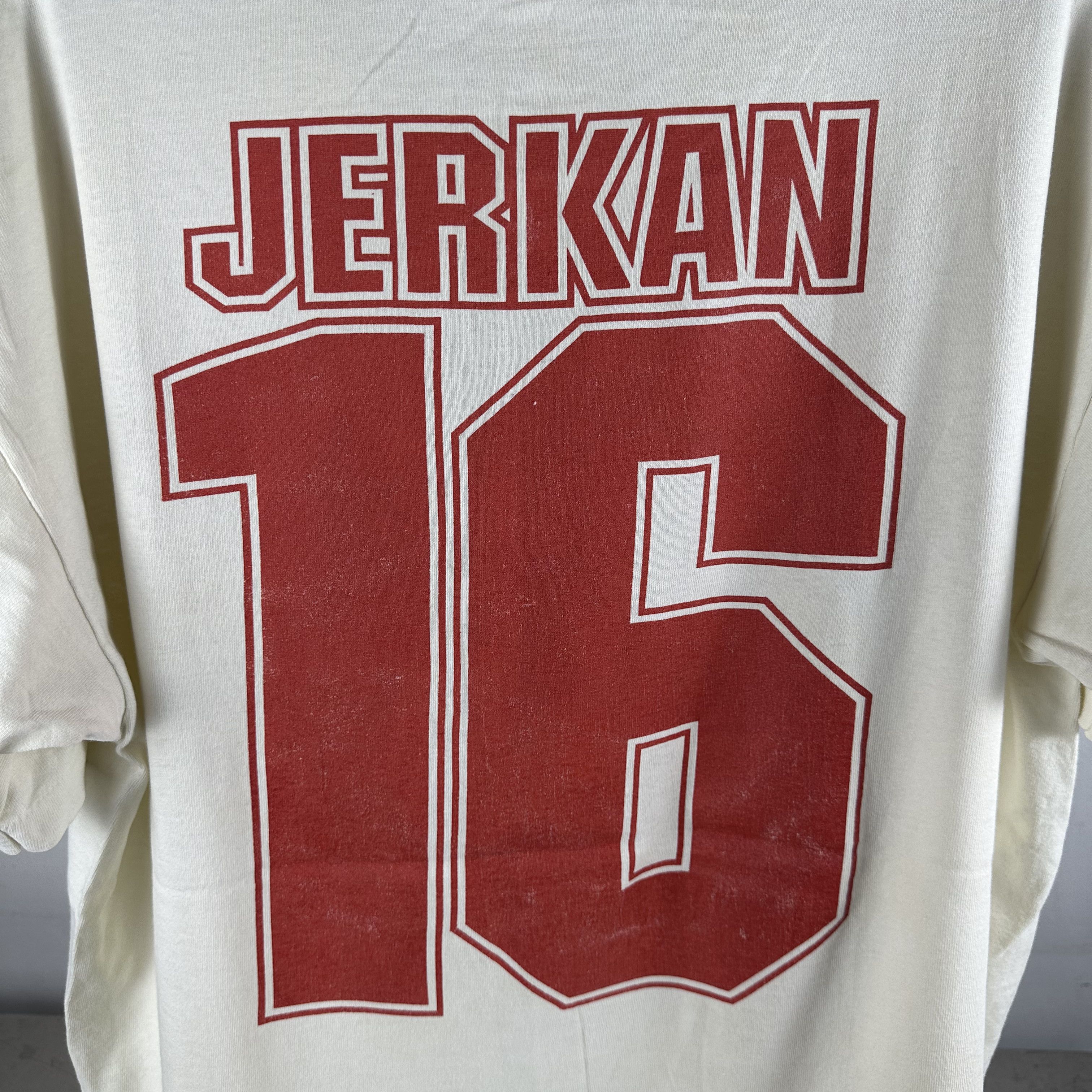 Vintage 90s Nikola Jerkan Nottingham Forest FC Soccer T-shirt Size US XL / EU 56 / 4 - 4 Thumbnail