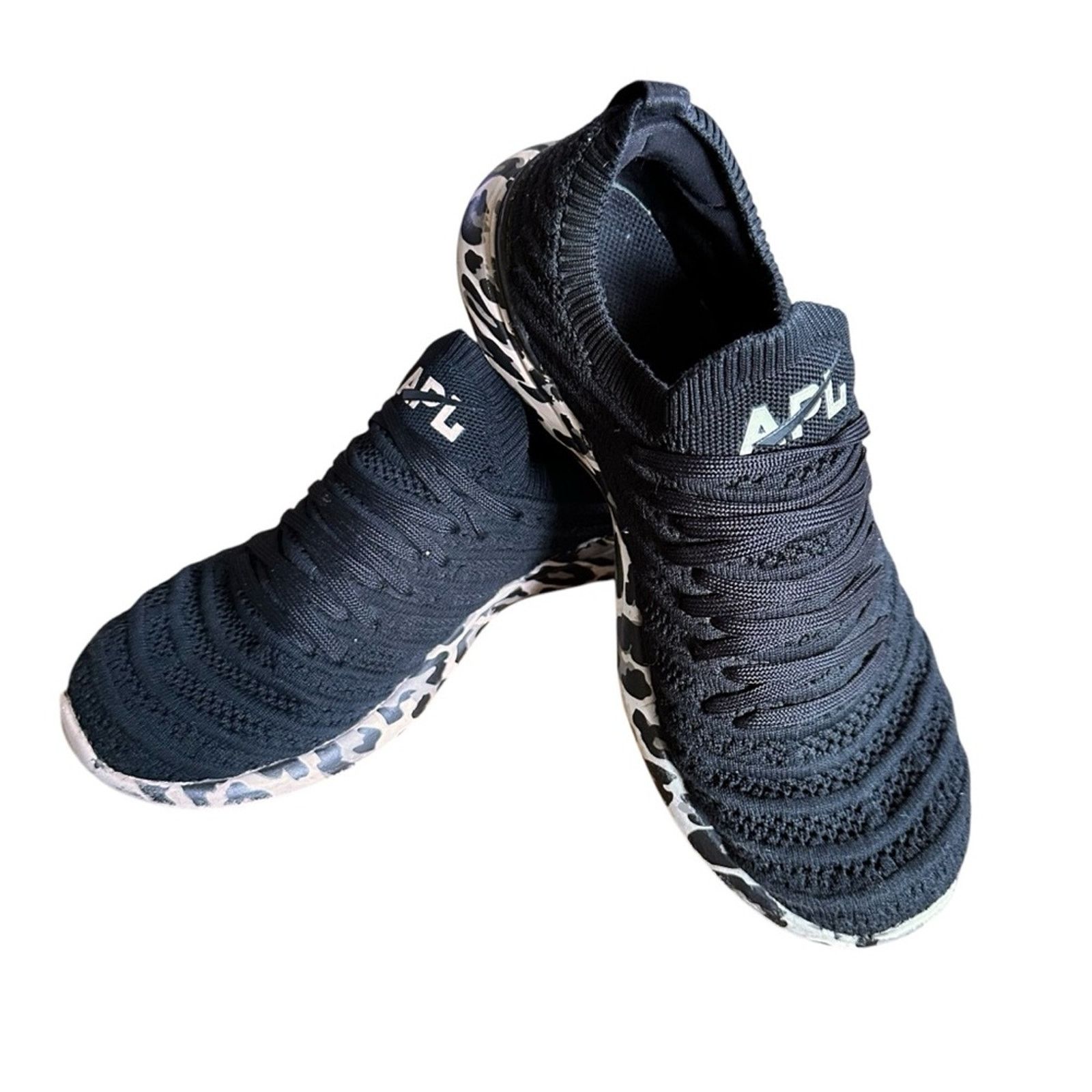 Athletic Propulsion Labs APL Techloom Wave Shoes - Size 8 - Black/Asteroid Leopard Size US 8 / IT 38 - 3 Thumbnail