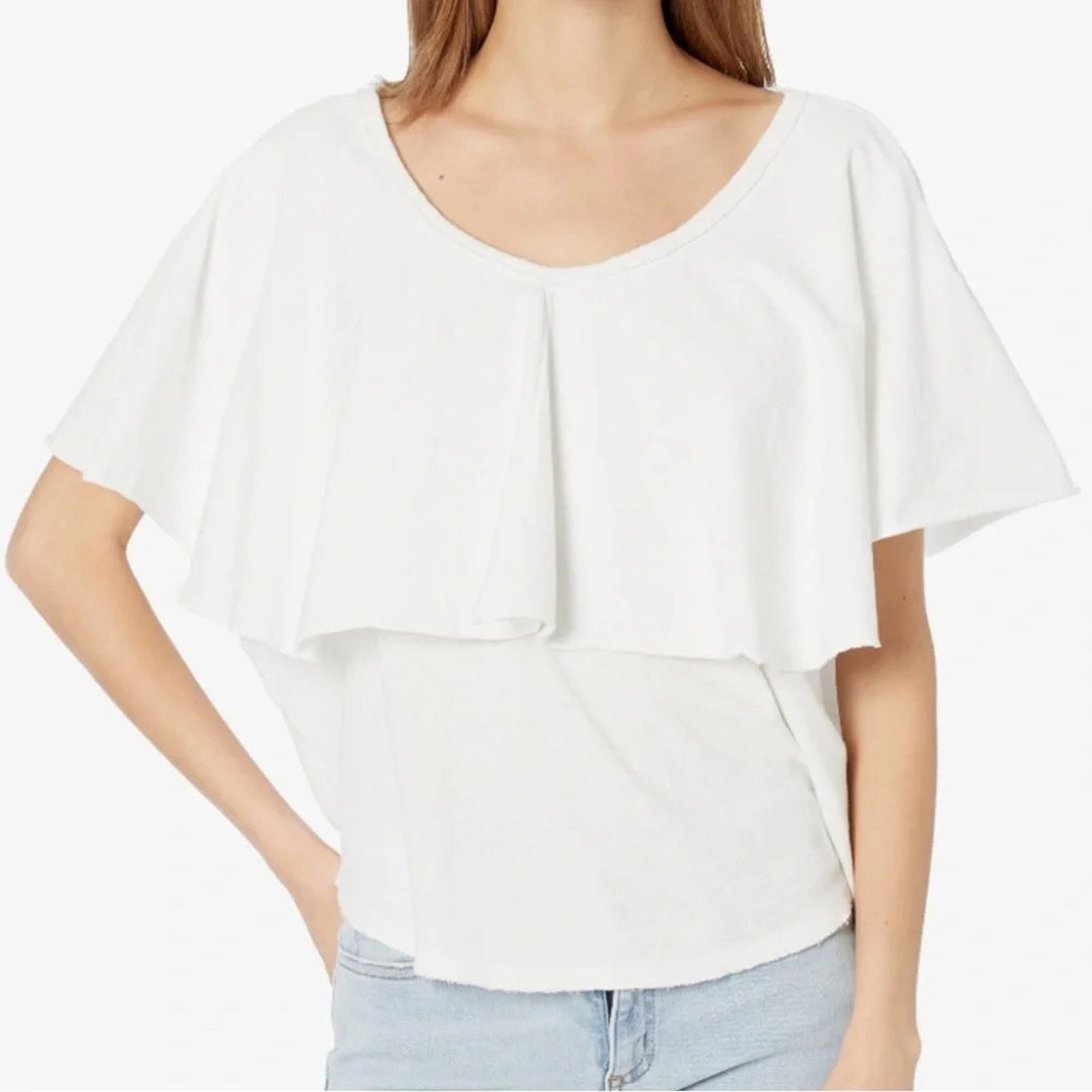 Free People Free People Girl Talk linen/cotton blend oversized top, Med Size M / US 6-8 / IT 42-44 - 1 Thumbnail