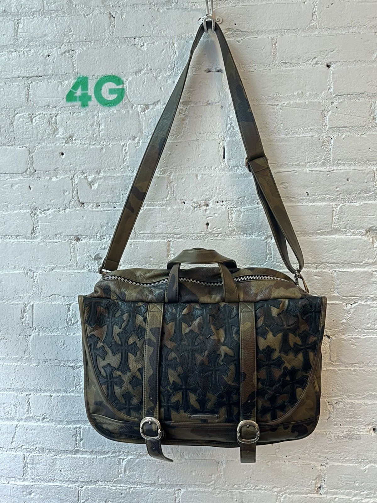 Chrome Hearts CHROME HEARTS CAMO CROSS FLOODED PATCH BAG Size ONE SIZE - 1 Thumbnail