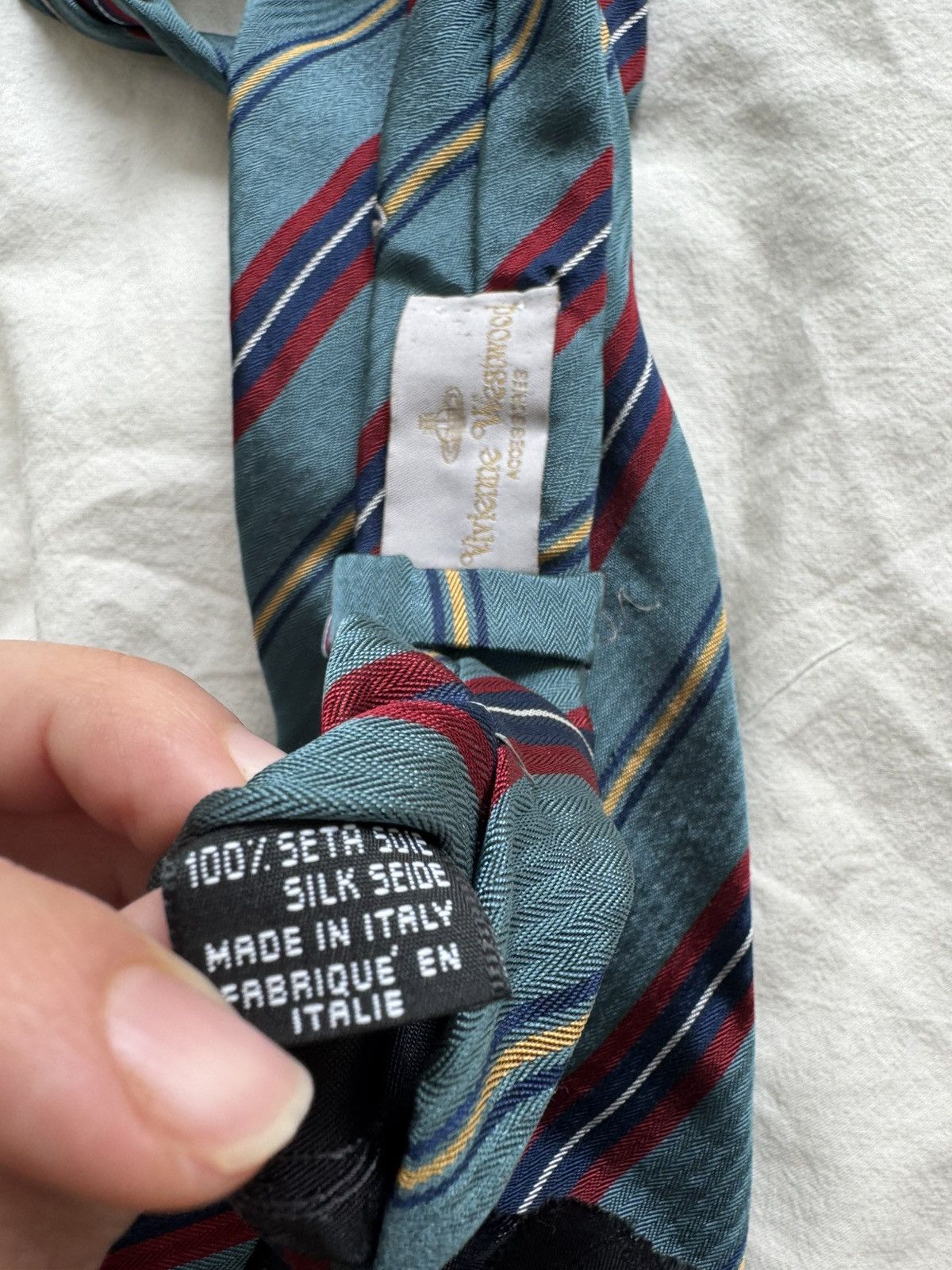 Vivienne Westwood Striped Blue Vivienne Westwood Tie Size ONE SIZE - 3 Thumbnail