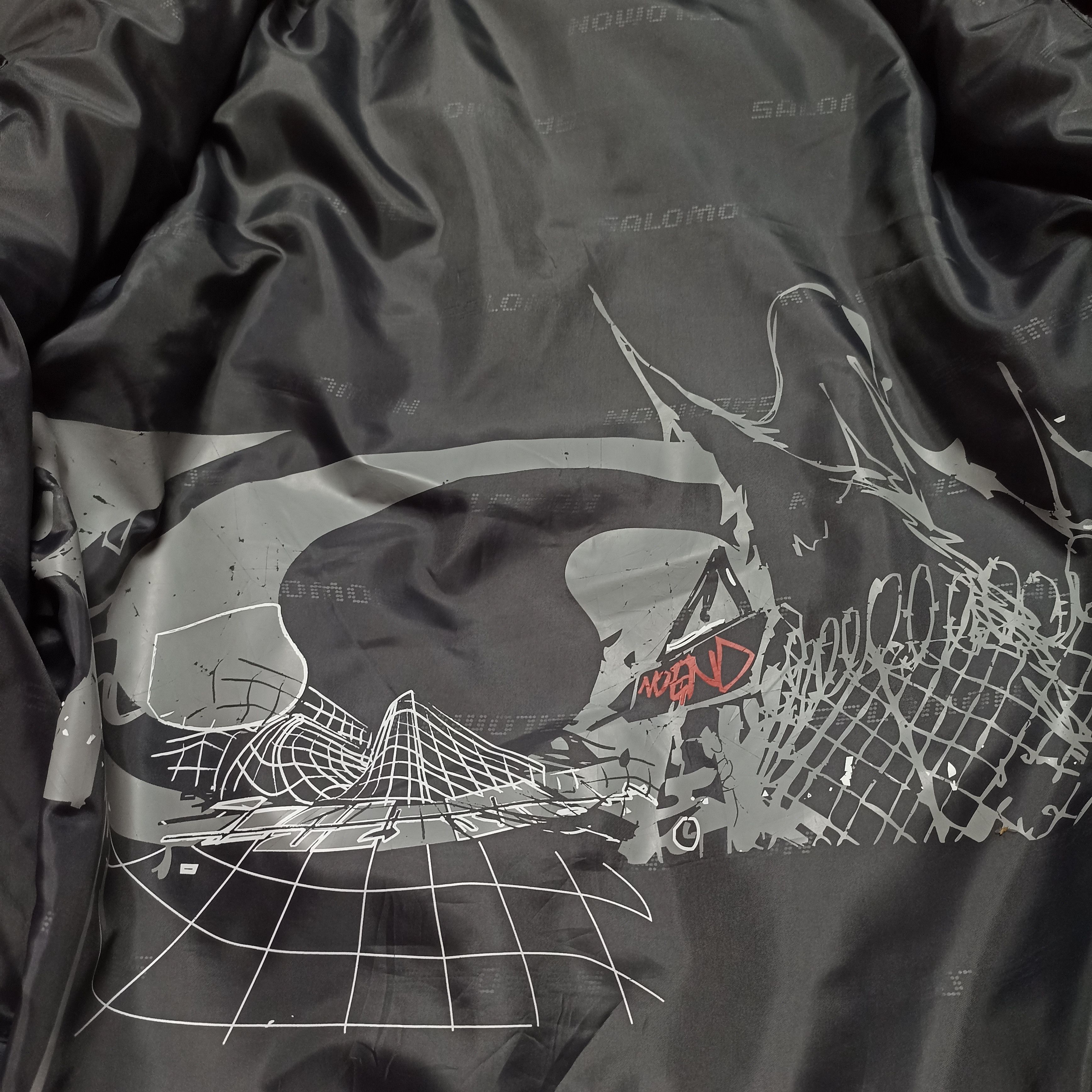 Salomon × Vintage Salomon 1990s 3D Panelled Technical Puffer Down Jacket Size US L / EU 52-54 / 3 - 11 Thumbnail