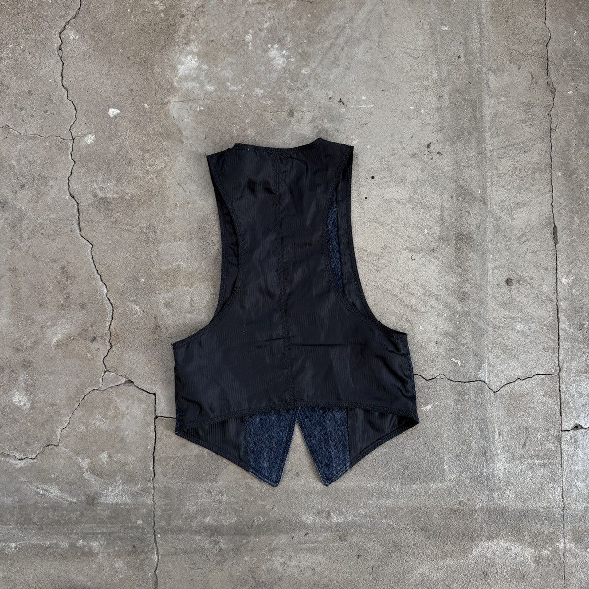 20471120 × Vintage Y2K Only Denim Officesirene Vest Size XS / US 0-2 / IT 36-38 - 2 Thumbnail