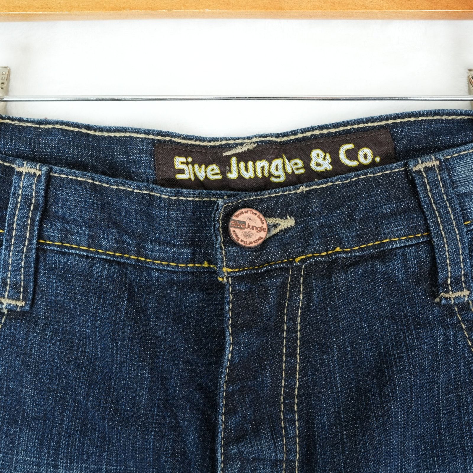 Other Vtg 5ive Jungle & Co Shorts Mens 36x14.5 Y2K Baggy Jorts Size US 36 / EU 52 - 4 Thumbnail