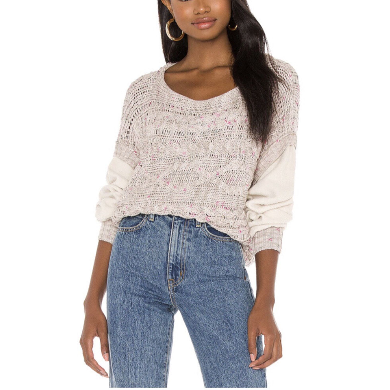 Free People FREE PEOPLE Womens Shell White Size S Sweater Size S A003013 Size S / US 4 / IT 40 - 1 Thumbnail