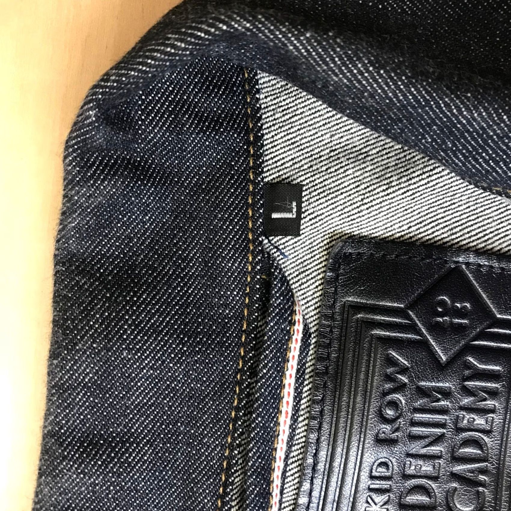 Vintage VINTAGE Skid Row Denim Academy Jacket Trucker Denim Men L Dark Indigo Size US L / EU 52-54 / 3 - 8 Thumbnail