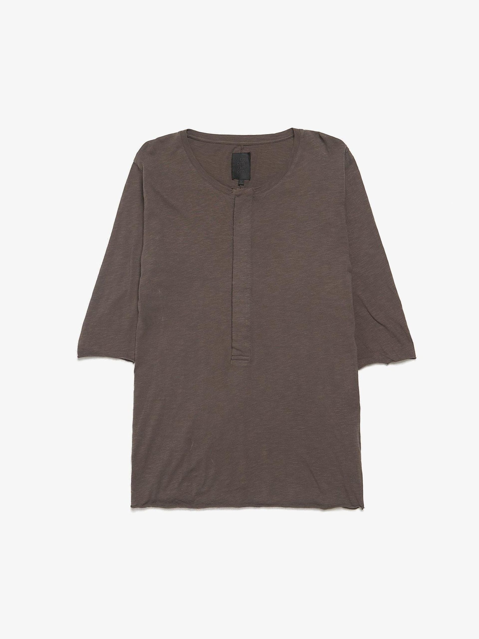 Thom Krom Brown Front Buttoned 3/4 Sleeved Longsleeve Size US M / EU 48-50 / 2 - 1 Thumbnail