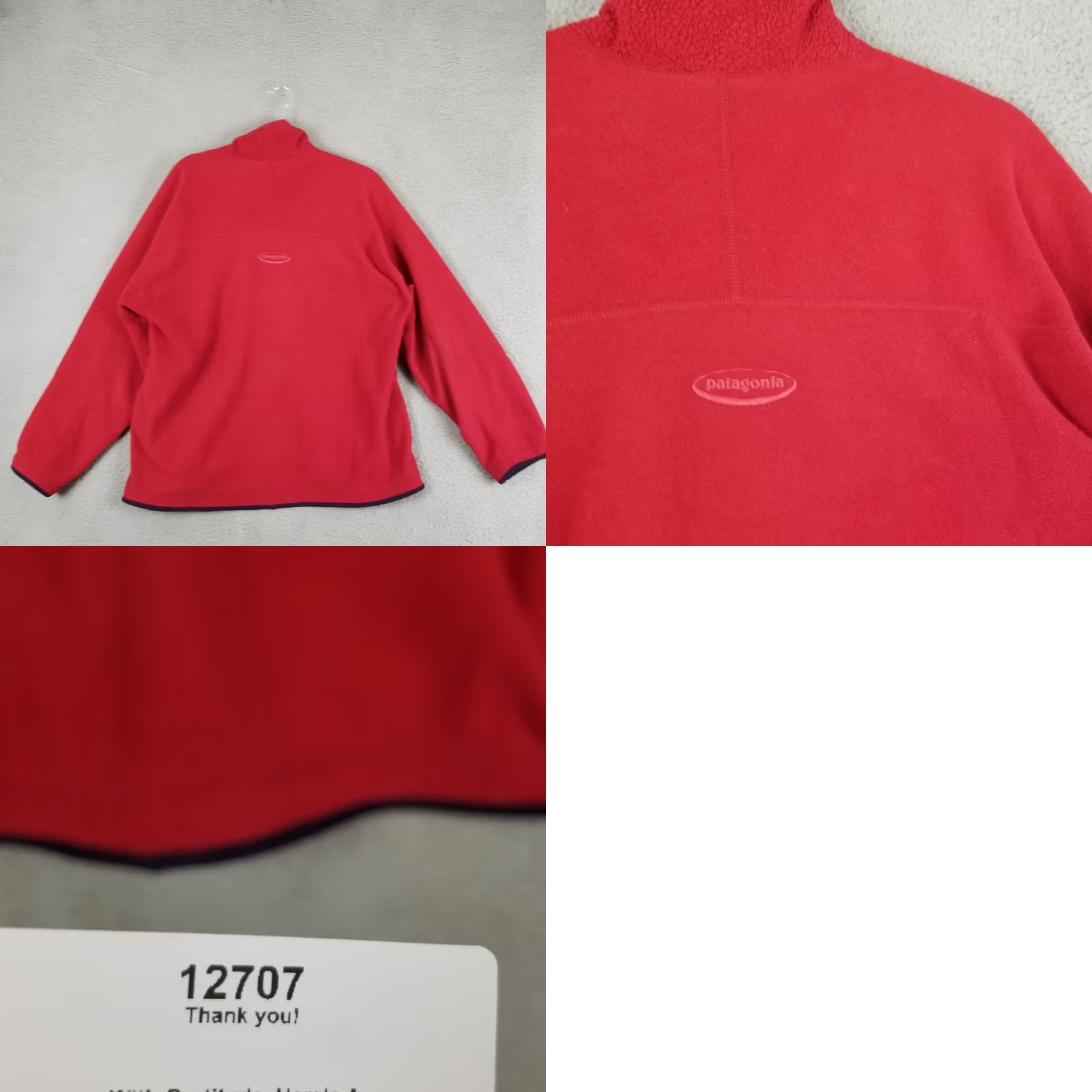 Patagonia VINTAGE Patagonia Synchilla Jacket Mens Medium Red USA Windbreaker Zip Full Zip Pockets Logo" Size US M / EU 48-50 / 2 - 8 Thumbnail