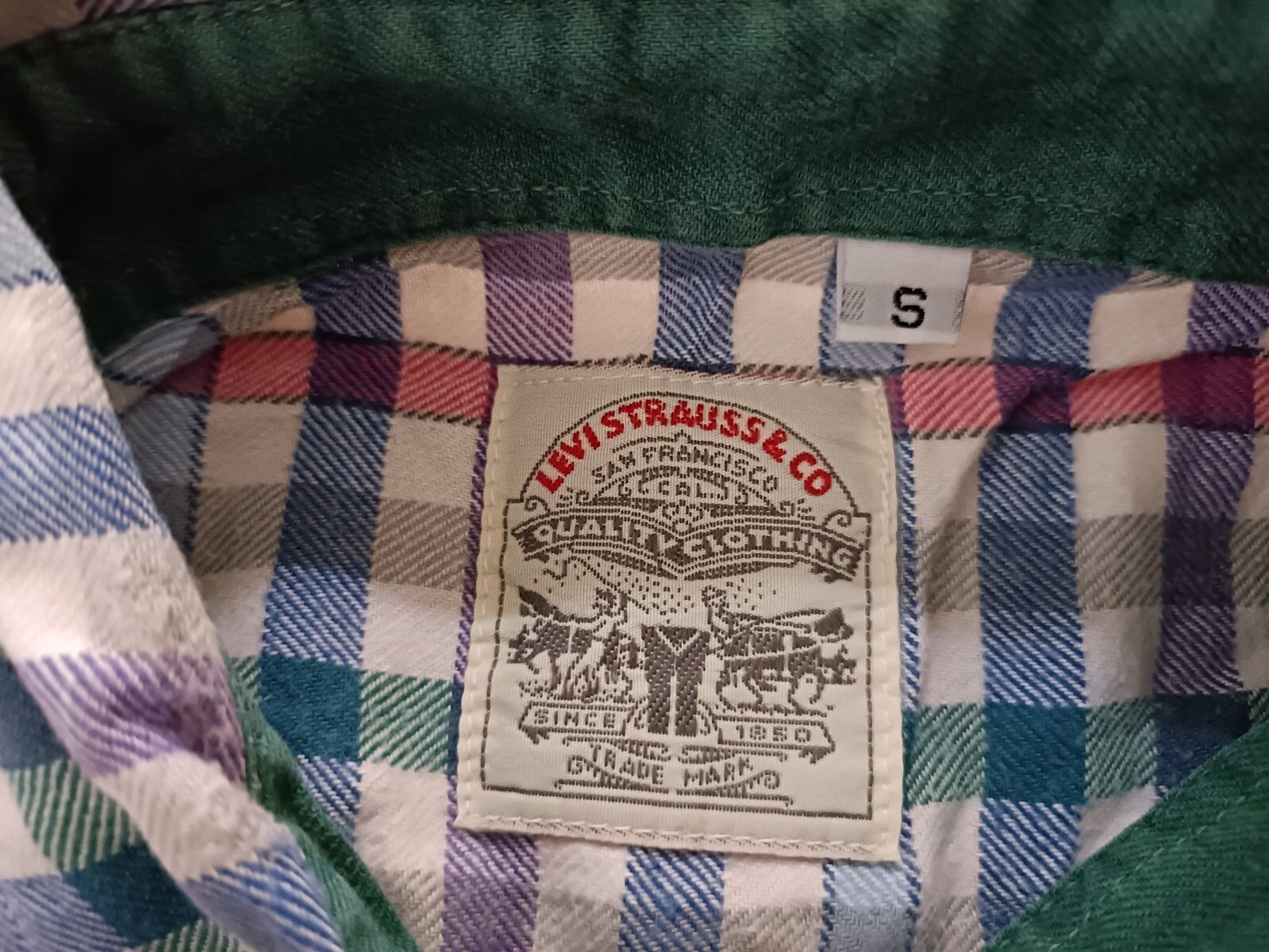 Levi's Vintage Levis mens shirt size S check dr1 Size US S / EU 44-46 / 1 - 3 Thumbnail