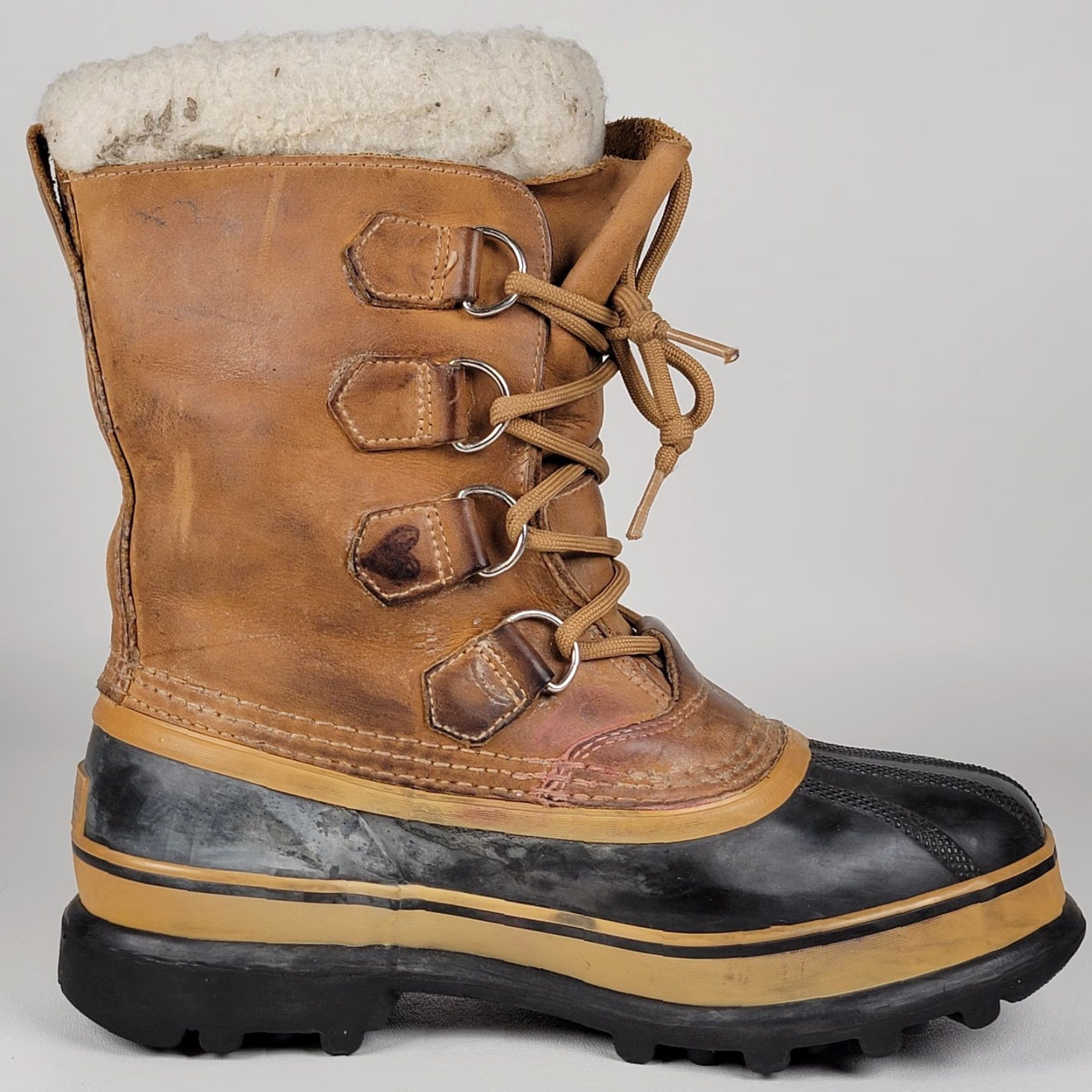 SOREL Sorel Caribou Boot Womens Size 7 NL1005-280 Waterproof Insulated Leather Brown Wool Lining Rubber Sole Shoes Size US 7 / IT 37 - 5 Thumbnail
