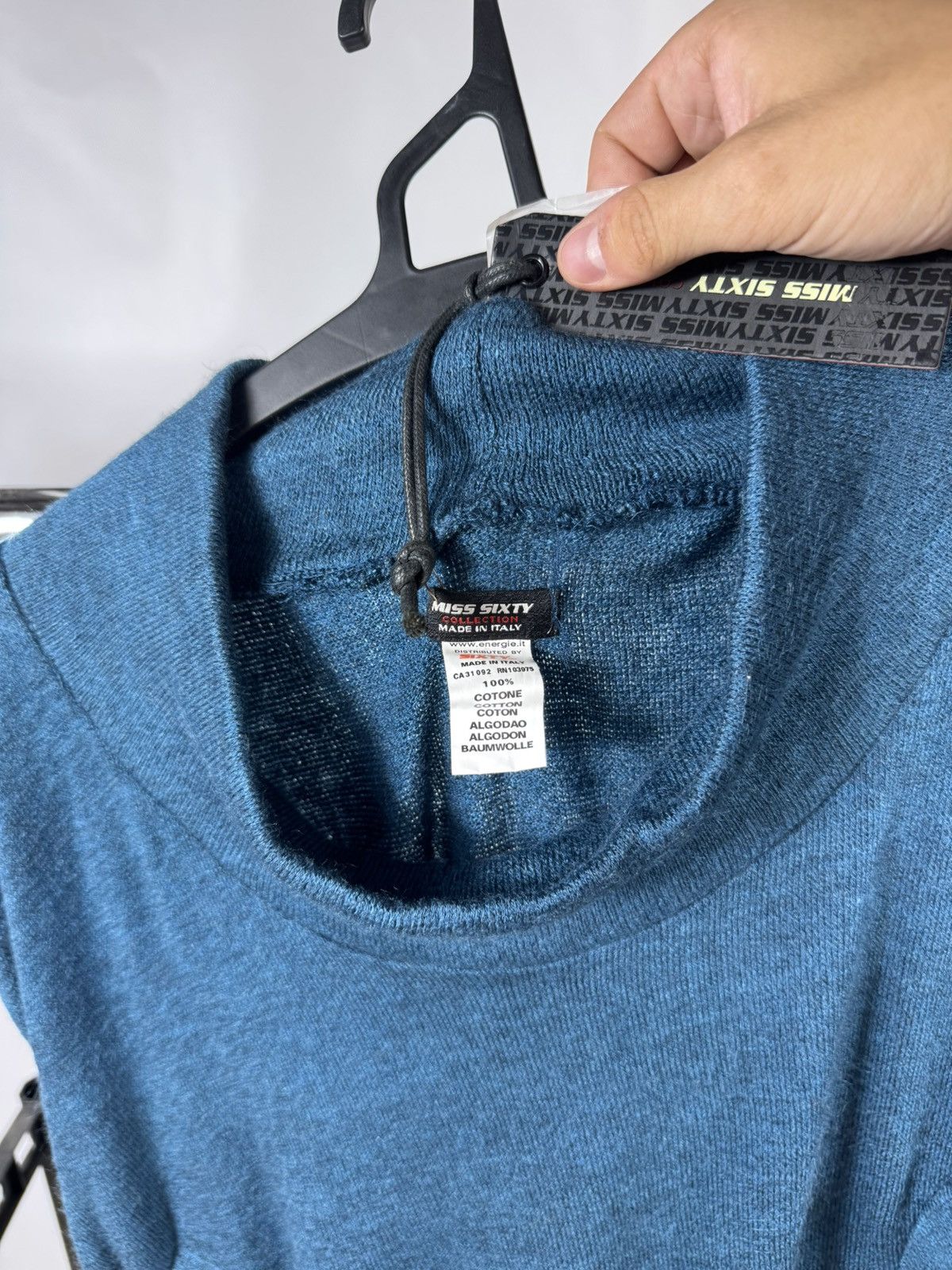 Miss Sixty NWT Miss Sixty Sleeveless Cotton Knit Sweater Top,Cozy Fit Size XL / US 12-14 / IT 48-50 - 6 Thumbnail