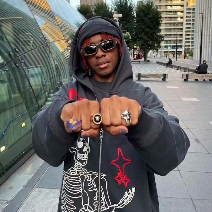 Japanese Brand Y2k Skeleton Streetwear Hoodie, Y2k Clothing Size US L / EU 52-54 / 3 - 5 Thumbnail
