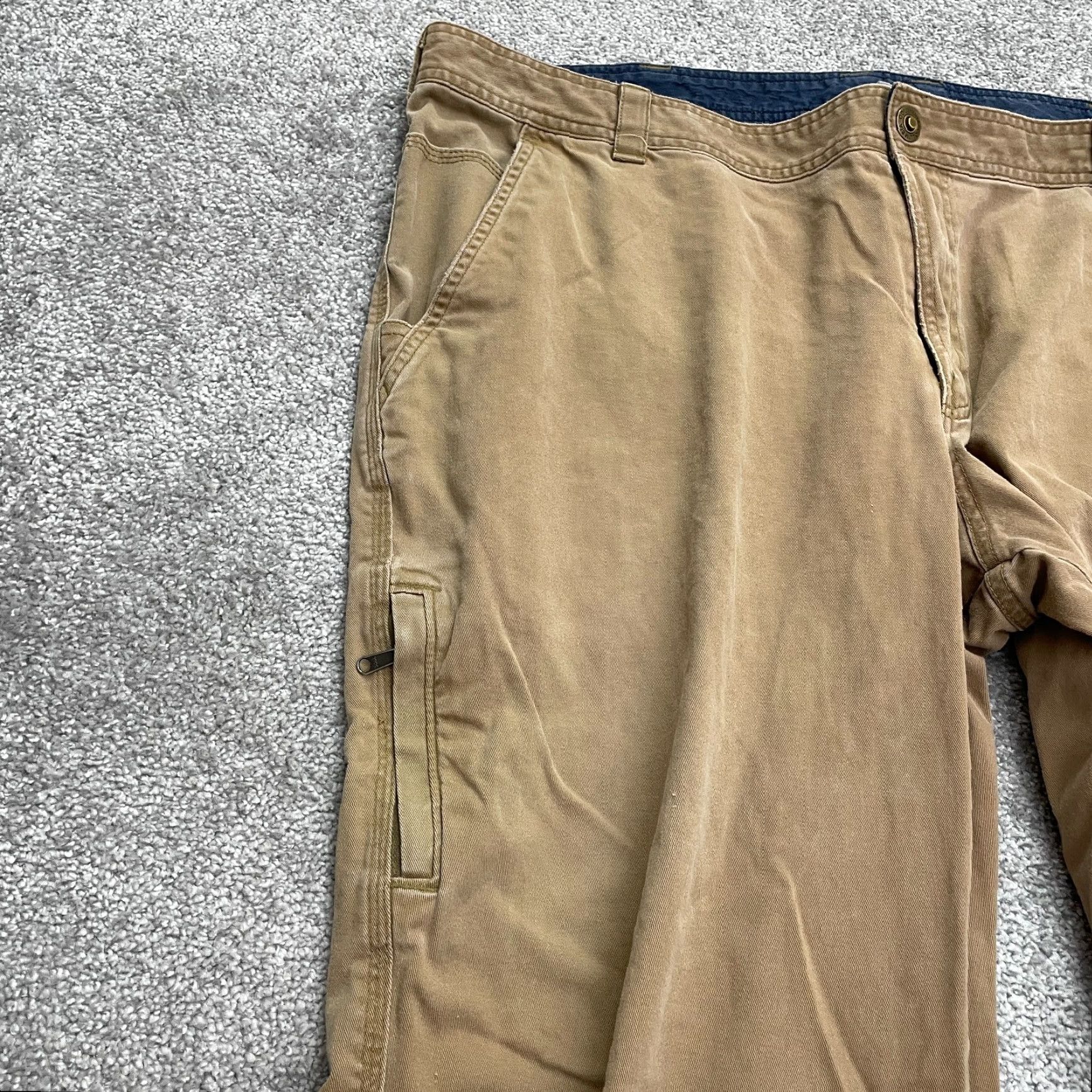Vintage Columbia Regular Fit Carpenter Pants Men 42W 30L Brown Straight Leg Cotton Size US 42 / EU 58 - 6 Thumbnail
