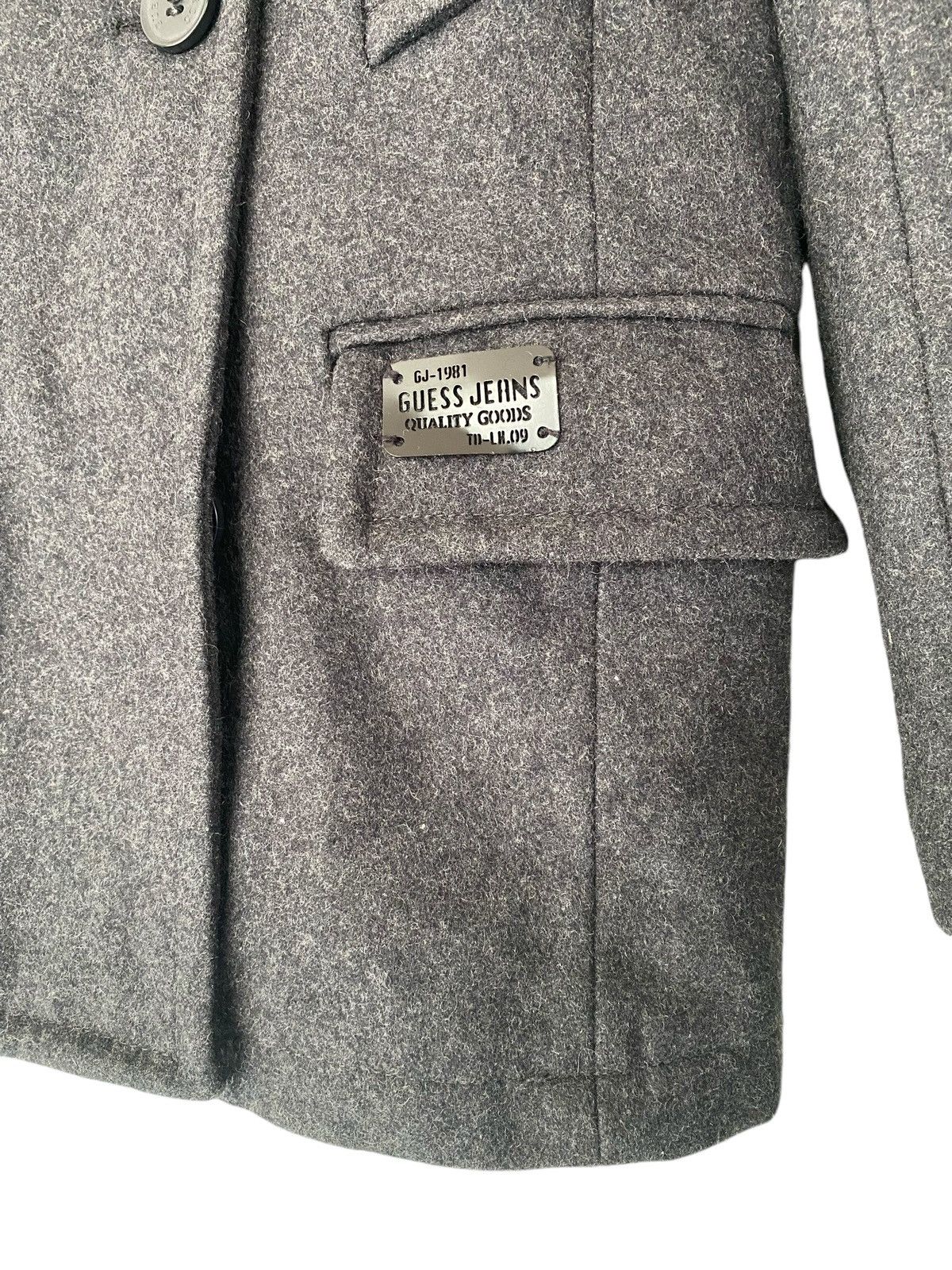 Guess Rare GUESS Wool Double Breast Button Jacket sz L Size US L / EU 52-54 / 3 - 7 Thumbnail