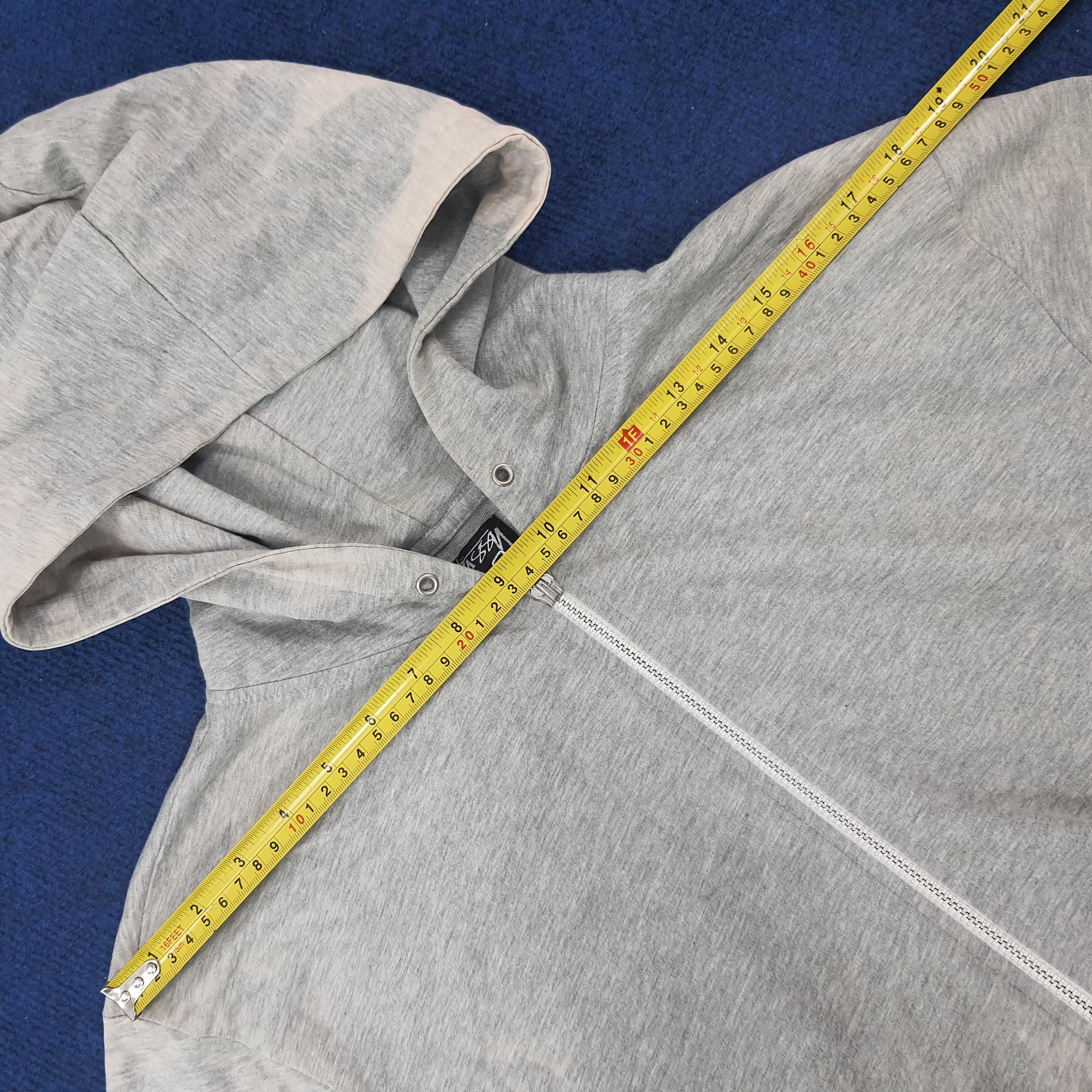 Stussy × Vintage Vintage Stussy Authentic Signature Logo Zipper Hoodie Size US M / EU 48-50 / 2 - 13 Thumbnail